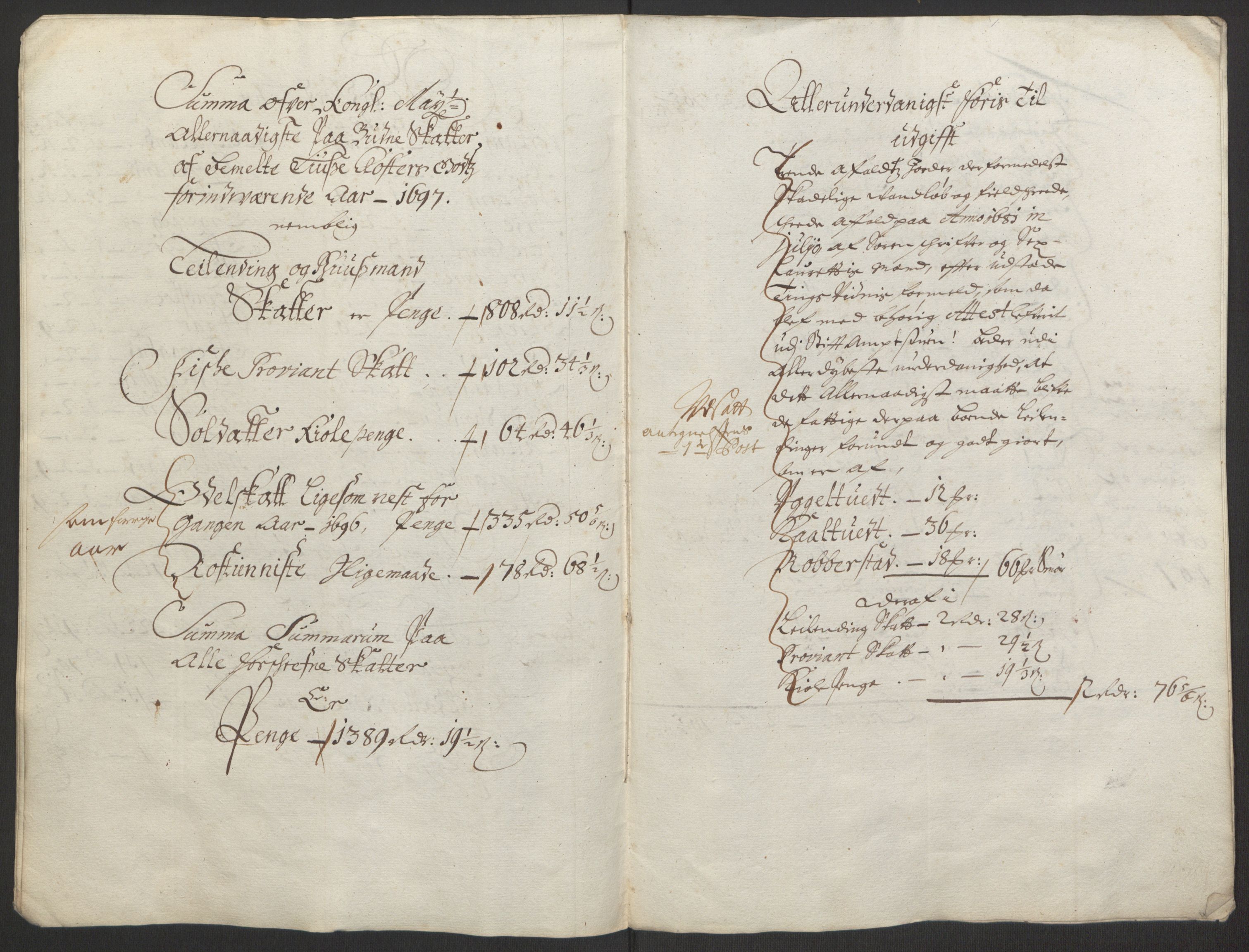 Rentekammeret inntil 1814, Reviderte regnskaper, Fogderegnskap, AV/RA-EA-4092/R50/L3159: Fogderegnskap Lyse kloster, 1691-1709, s. 69