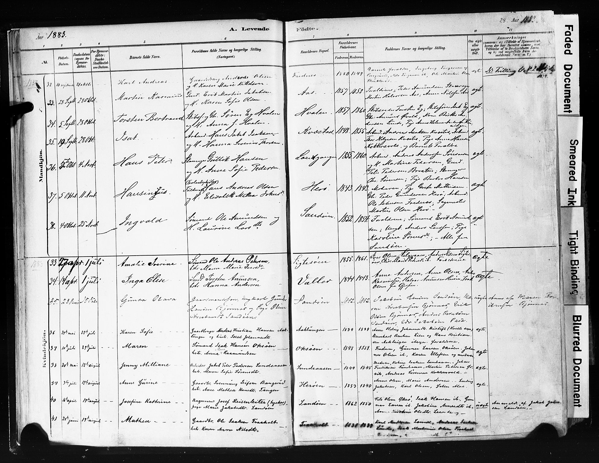 Eidanger kirkebøker, AV/SAKO-A-261/F/Fa/L0012: Ministerialbok nr. 12, 1879-1900, s. 28