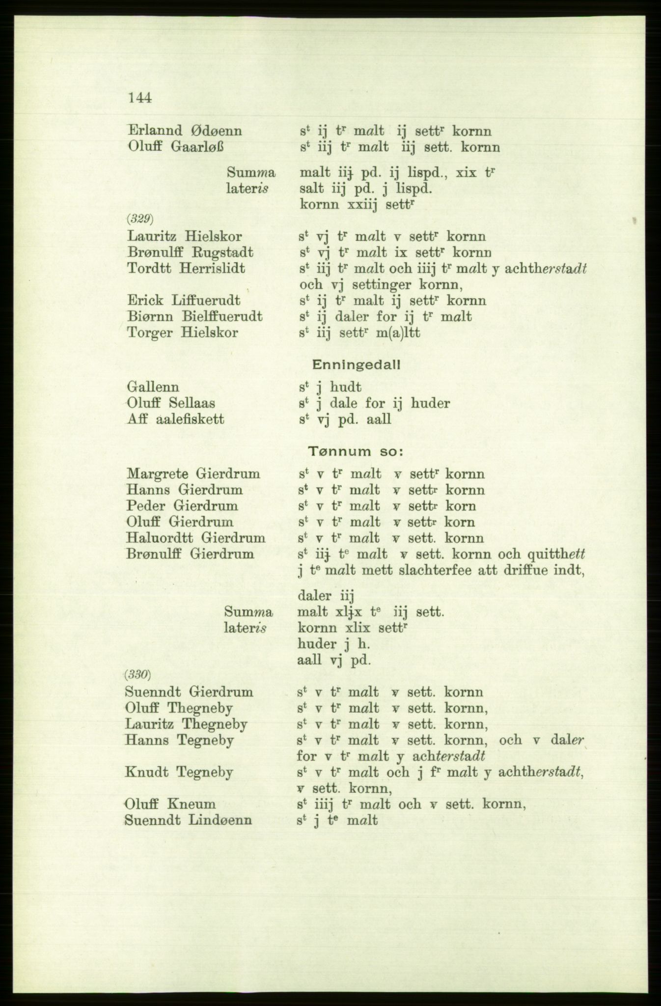 Publikasjoner utgitt av Arkivverket, PUBL/PUBL-001/C/0001: Bind 1: Rekneskap for Akershus len 1557-1558, 1557-1558, s. 144