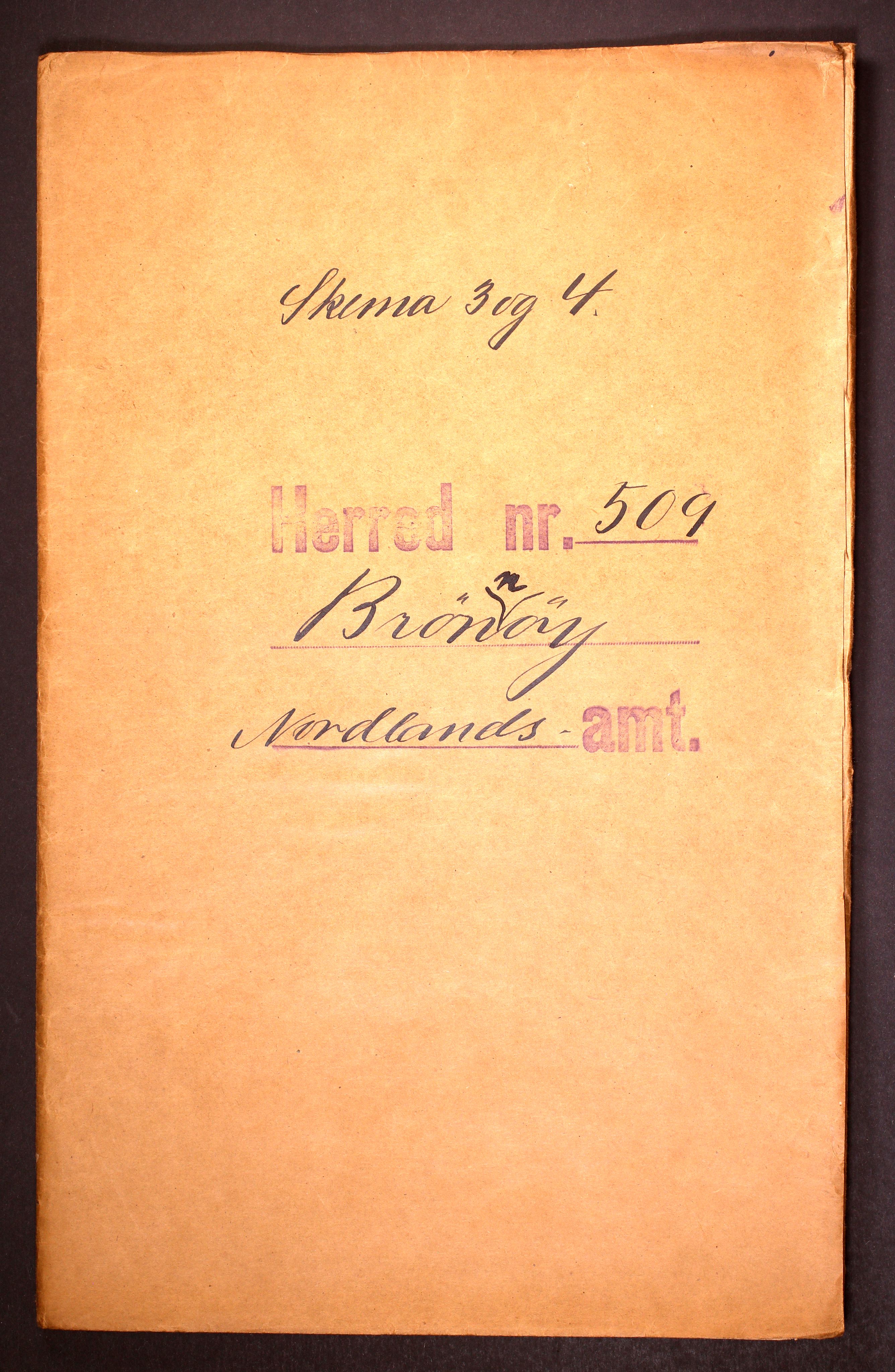 RA, Folketelling 1910 for 1814 Brønnøy herred, 1910, s. 1