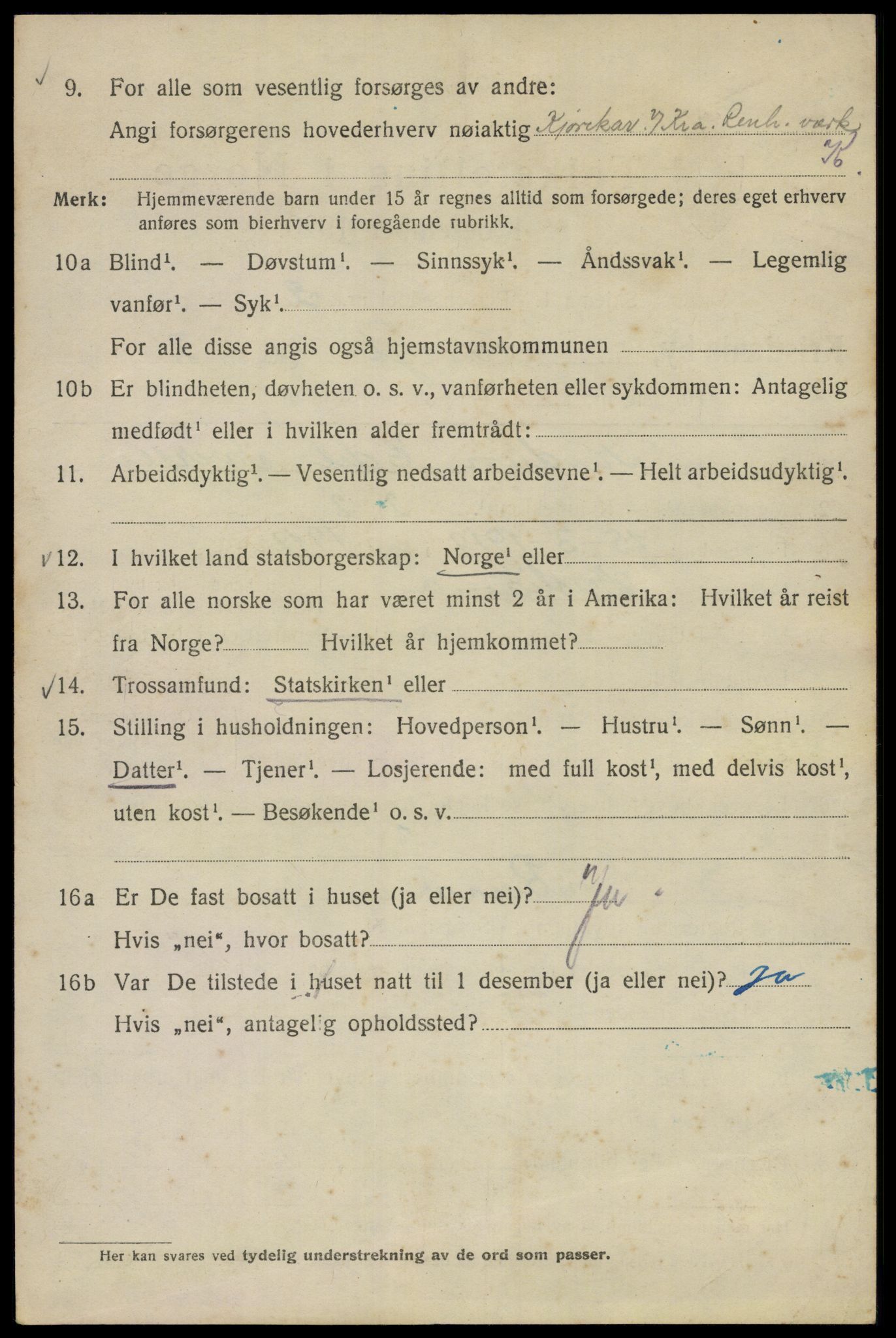 SAO, Folketelling 1920 for 0301 Kristiania kjøpstad, 1920, s. 147230