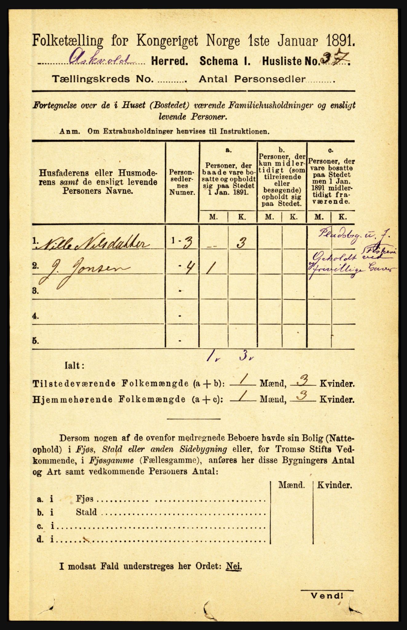 RA, Folketelling 1891 for 1428 Askvoll herred, 1891, s. 2972