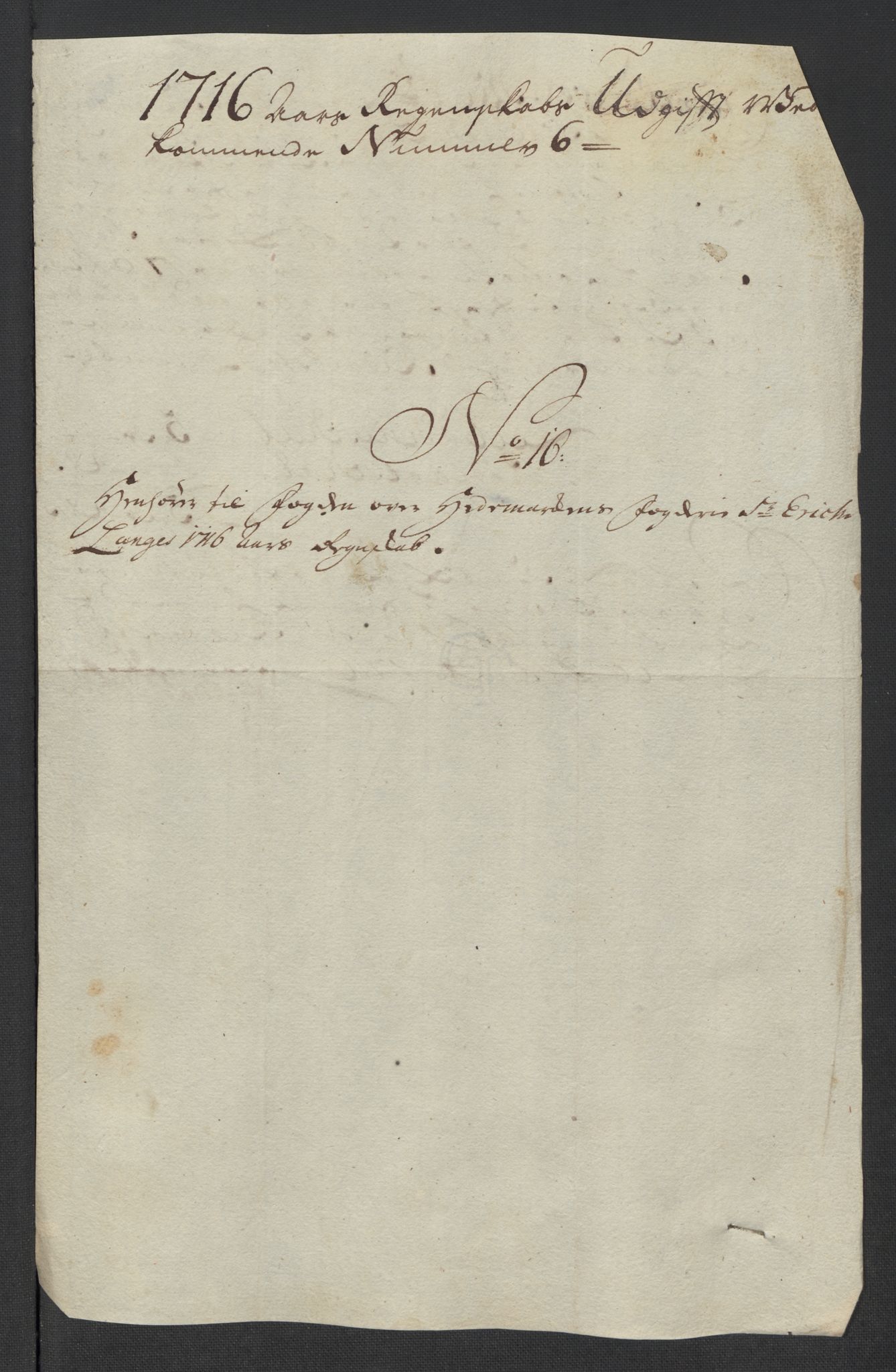 Rentekammeret inntil 1814, Reviderte regnskaper, Fogderegnskap, RA/EA-4092/R16/L1055: Fogderegnskap Hedmark, 1716, s. 306