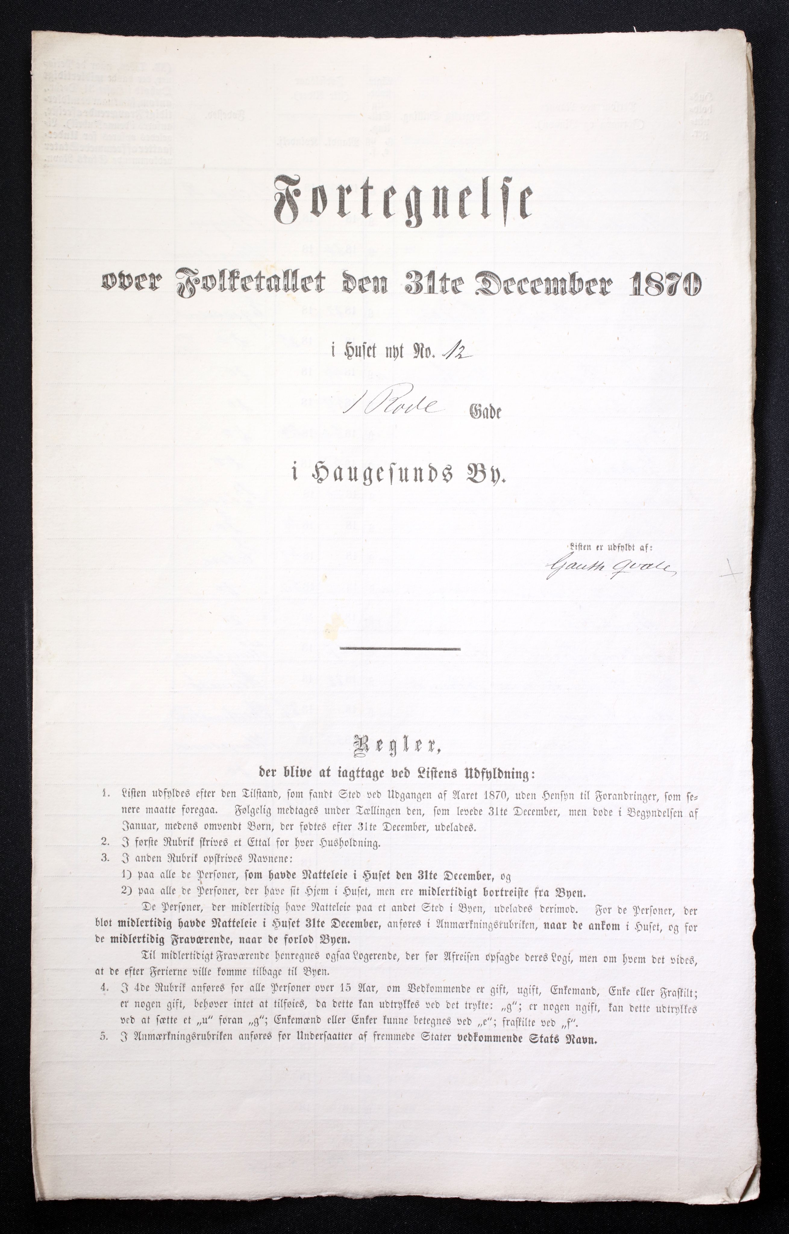 RA, Folketelling 1870 for 1106 Haugesund kjøpstad, 1870, s. 9