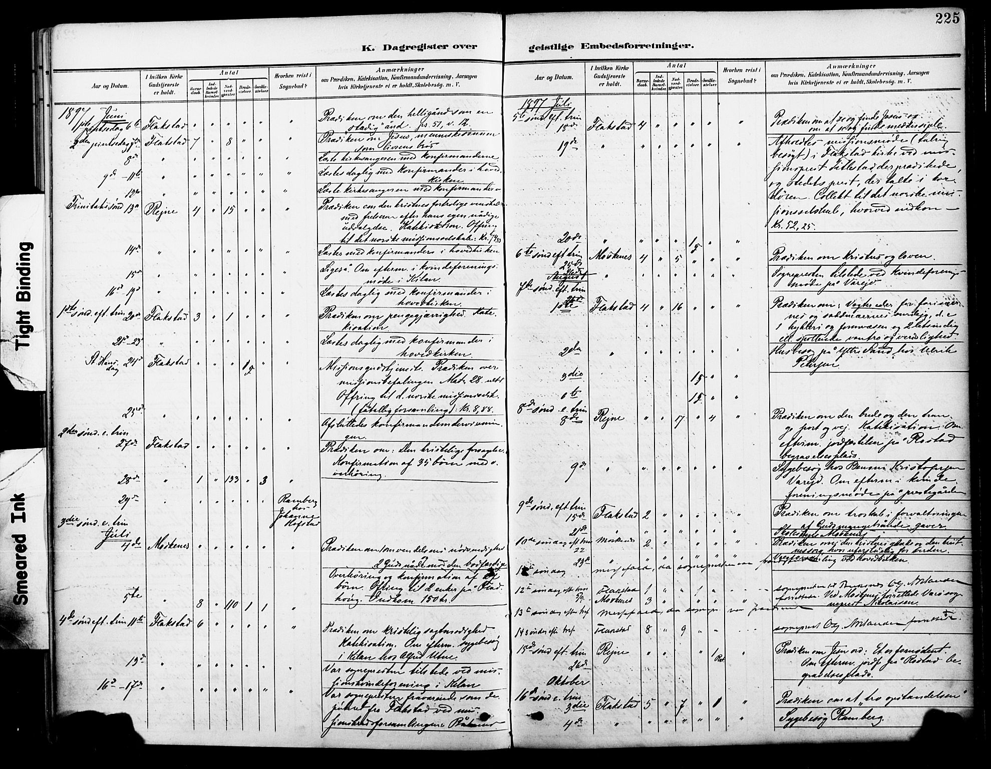 Ministerialprotokoller, klokkerbøker og fødselsregistre - Nordland, AV/SAT-A-1459/885/L1205: Ministerialbok nr. 885A06, 1892-1905, s. 225
