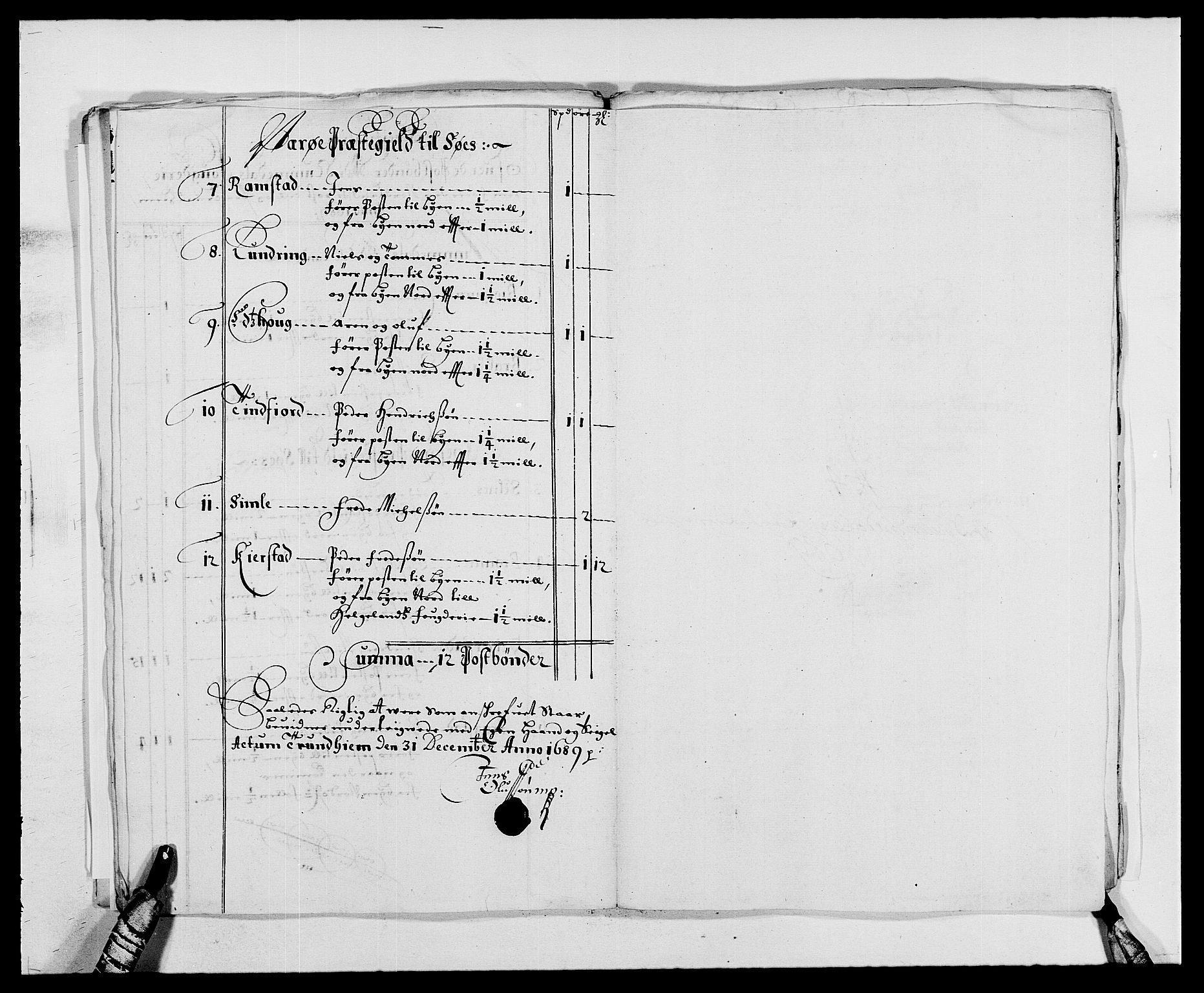 Rentekammeret inntil 1814, Reviderte regnskaper, Fogderegnskap, AV/RA-EA-4092/R64/L4422: Fogderegnskap Namdal, 1687-1689, s. 296