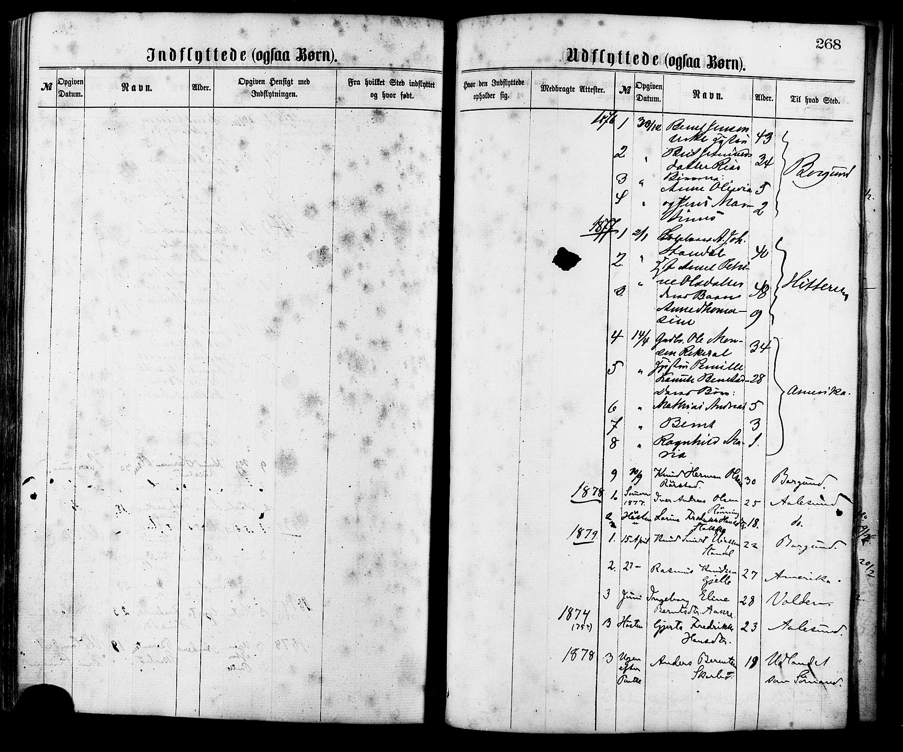 Ministerialprotokoller, klokkerbøker og fødselsregistre - Møre og Romsdal, AV/SAT-A-1454/515/L0210: Ministerialbok nr. 515A06, 1868-1885, s. 268