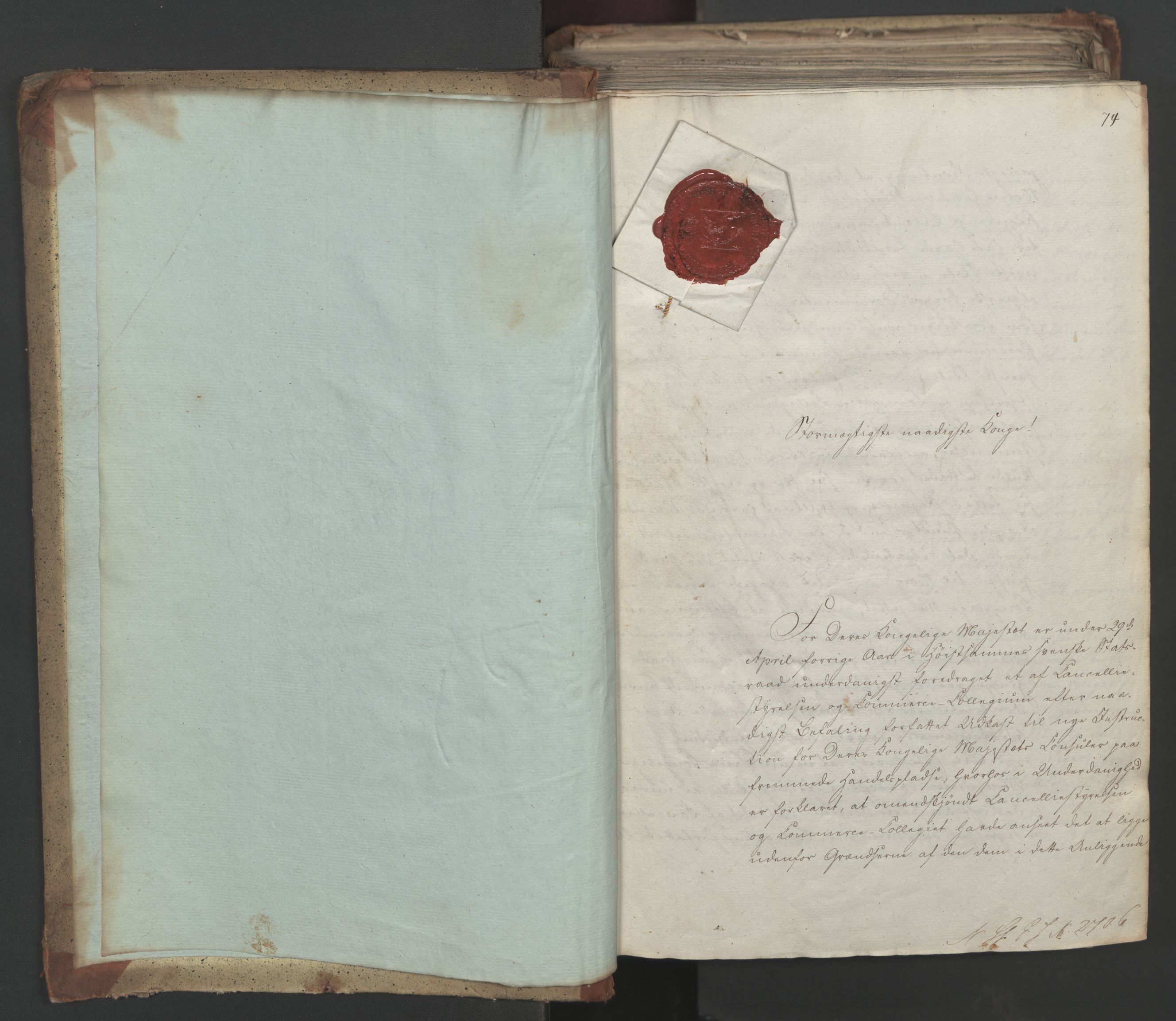 Statsrådsavdelingen i Stockholm, AV/RA-S-1003/D/Da/L0043: Regjeringsinnstillinger nr. 2706-2845, 1825, s. 3