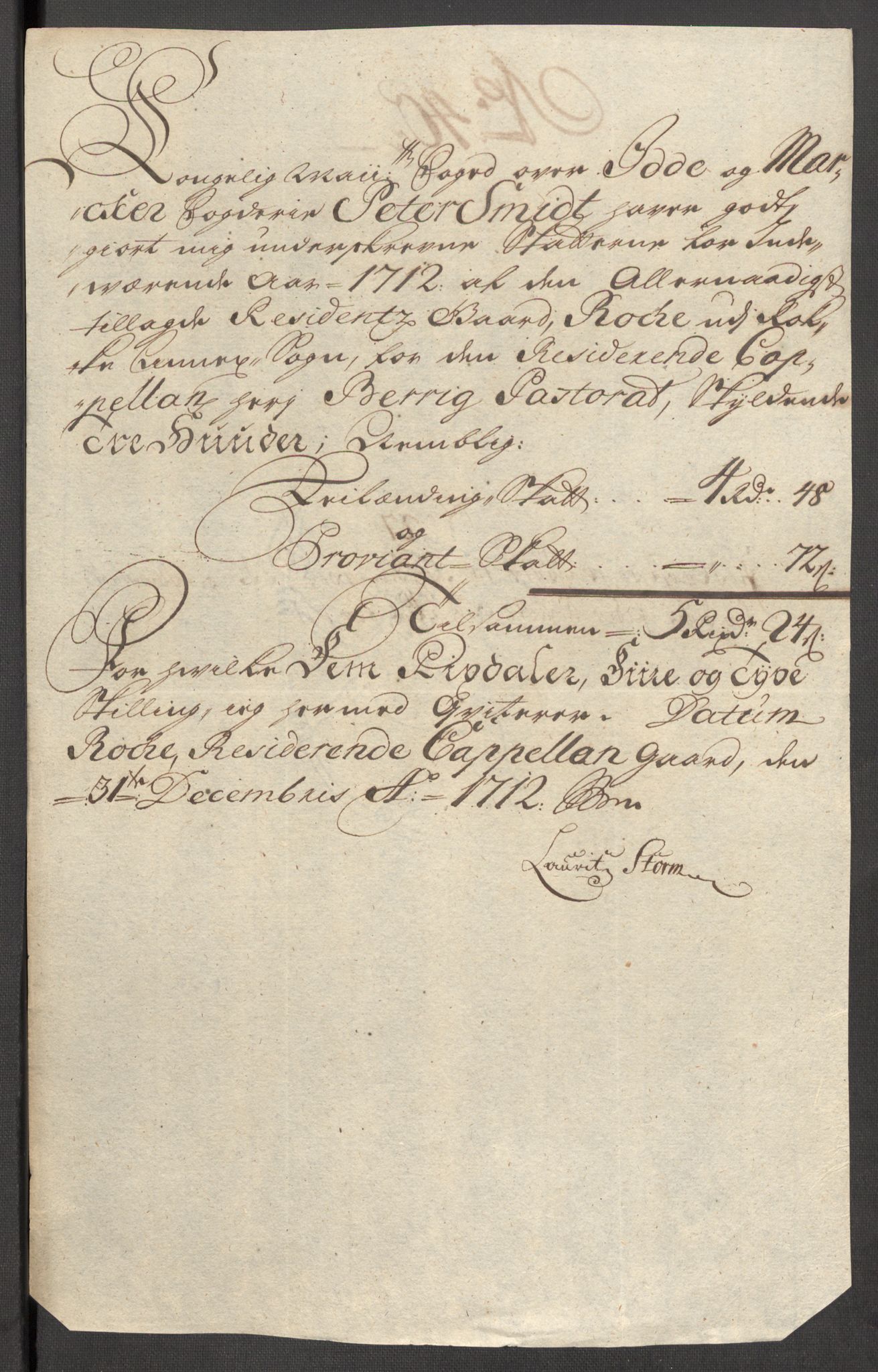 Rentekammeret inntil 1814, Reviderte regnskaper, Fogderegnskap, AV/RA-EA-4092/R01/L0021: Fogderegnskap Idd og Marker, 1712, s. 218