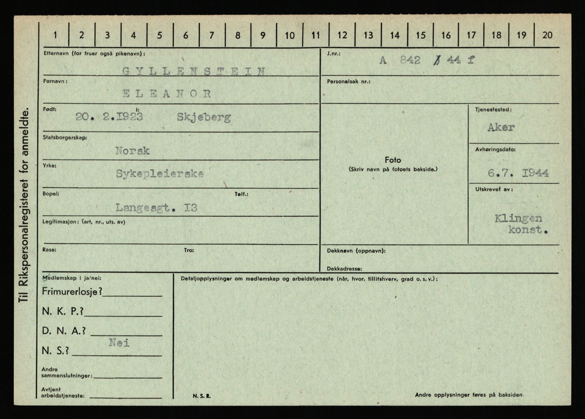 Statspolitiet - Hovedkontoret / Osloavdelingen, AV/RA-S-1329/C/Ca/L0005: Furali - Hamula, 1943-1945, s. 3376