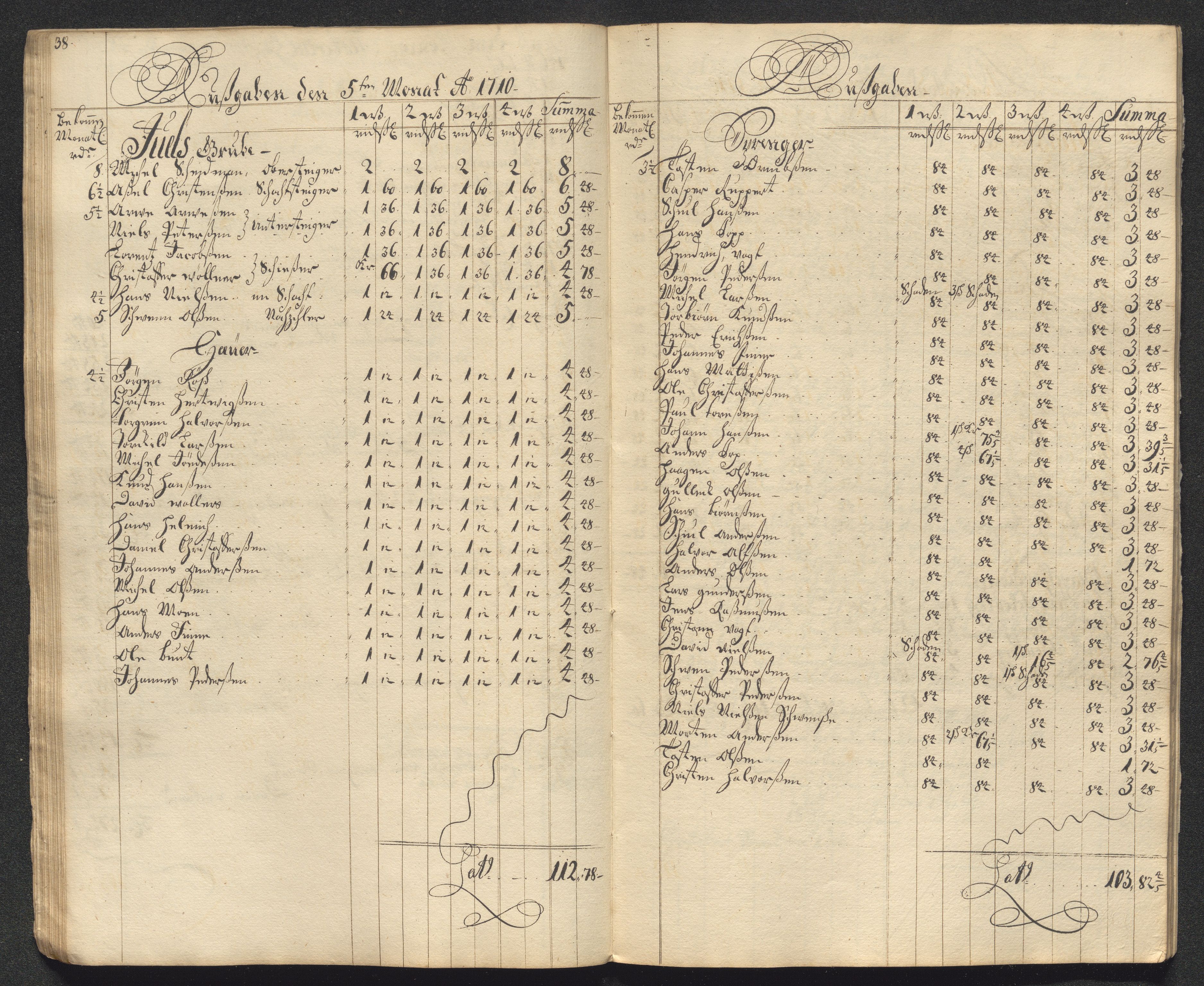 Kongsberg Sølvverk 1623-1816, AV/SAKO-EA-3135/001/D/Dc/Dcd/L0099: Utgiftsregnskap for gruver m.m., 1710, s. 210