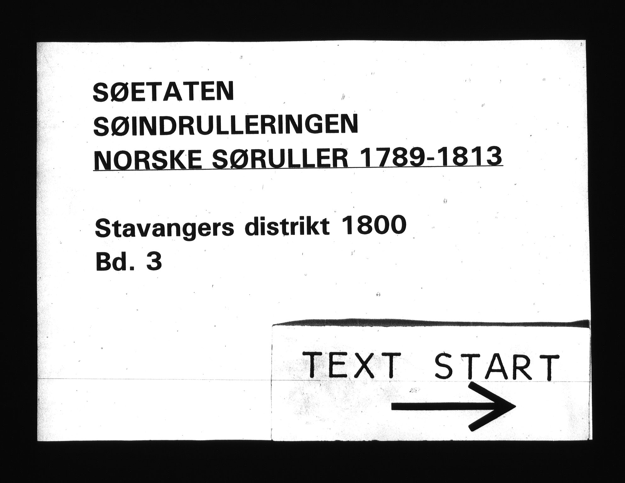 Sjøetaten, RA/EA-3110/F/L0279: Stavanger distrikt, bind 3, 1800