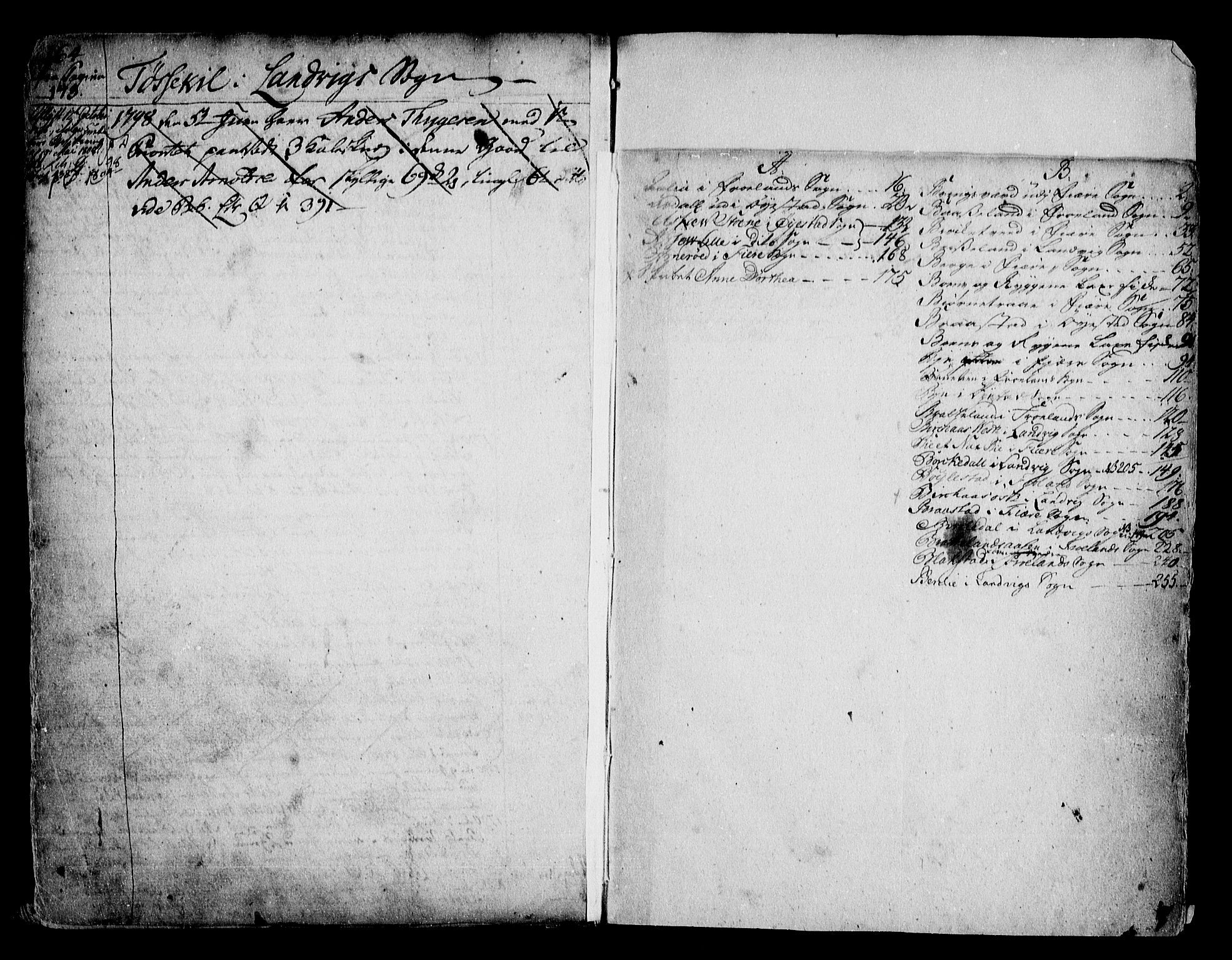 Nedenes sorenskriveri før 1824, SAK/1221-0007/G/Ga/L0006: Panteregister nr. 6, 1742-1799, s. 264-265