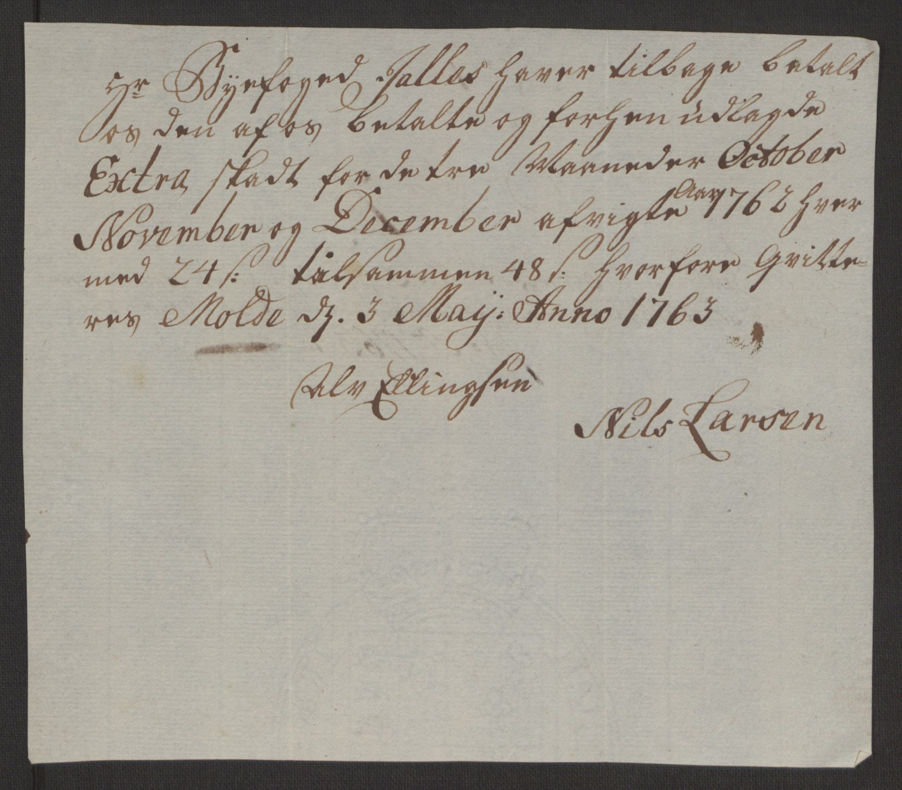 Rentekammeret inntil 1814, Reviderte regnskaper, Byregnskaper, AV/RA-EA-4066/R/Rq/L0487/0004: [Q1] Kontribusjonsregnskap / Ekstraskatt, 1762-1772, s. 58