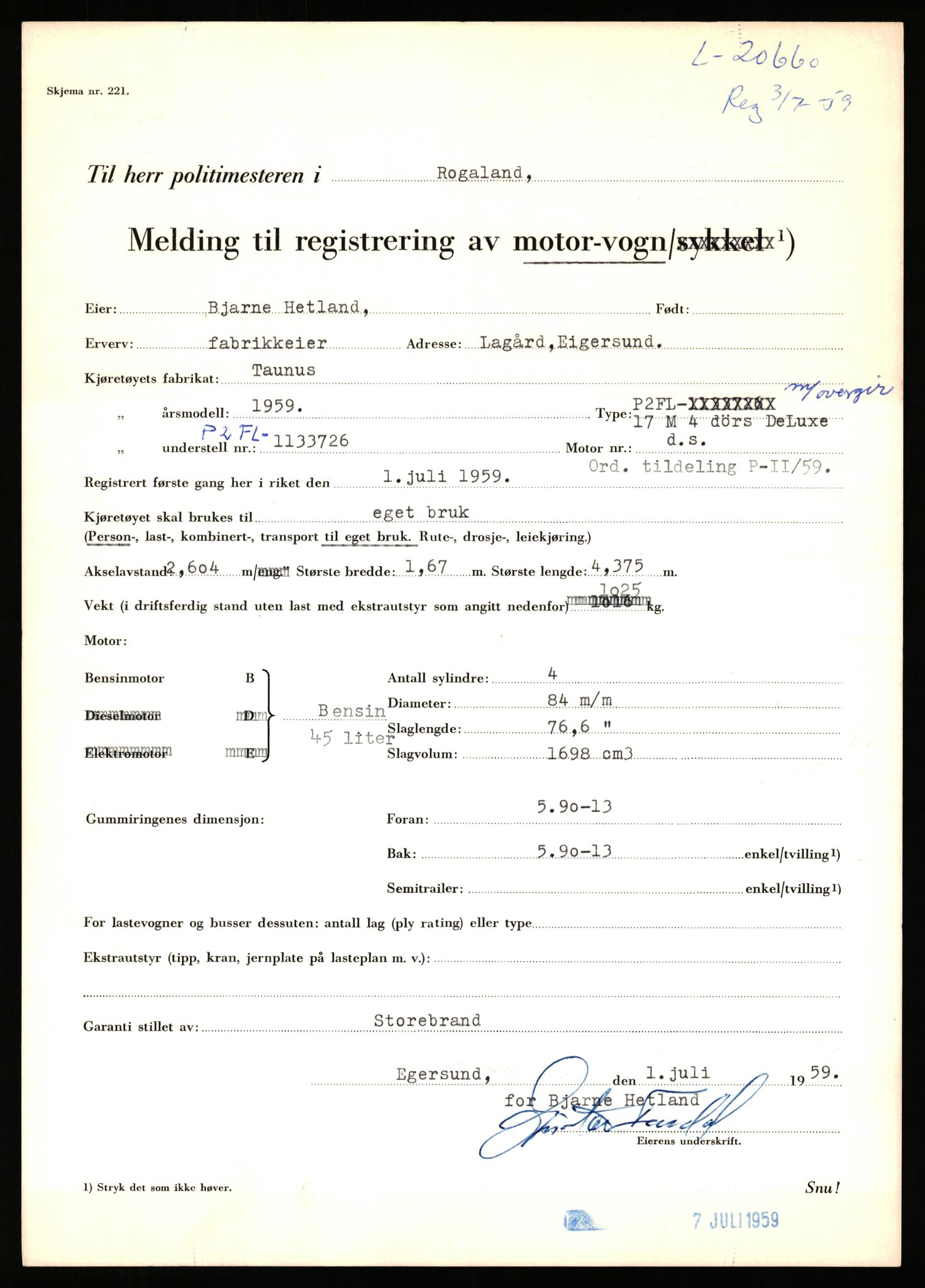 Stavanger trafikkstasjon, AV/SAST-A-101942/0/F/L0037: L-20500 - L-21499, 1930-1971, s. 567