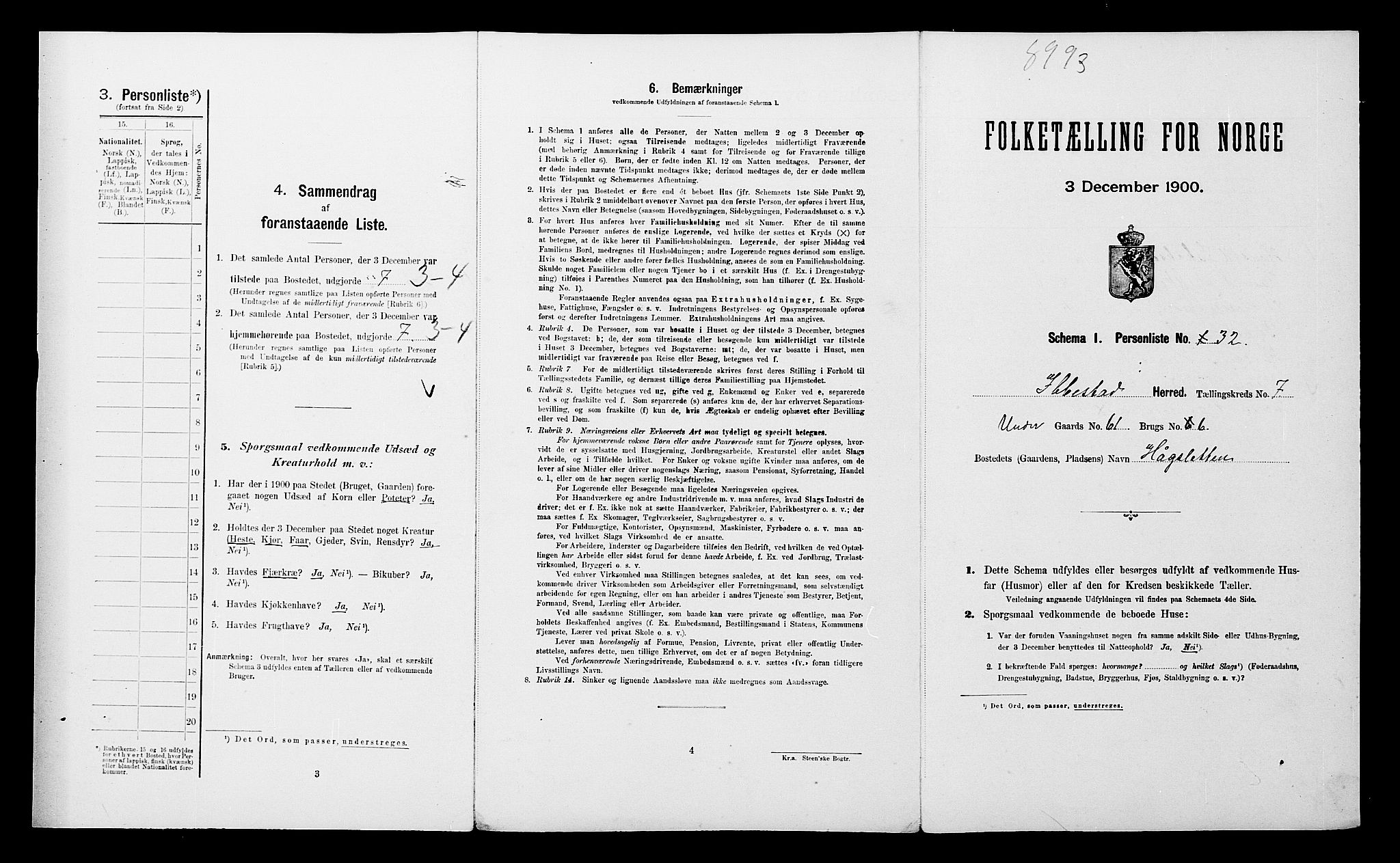 SATØ, Folketelling 1900 for 1917 Ibestad herred, 1900, s. 1046