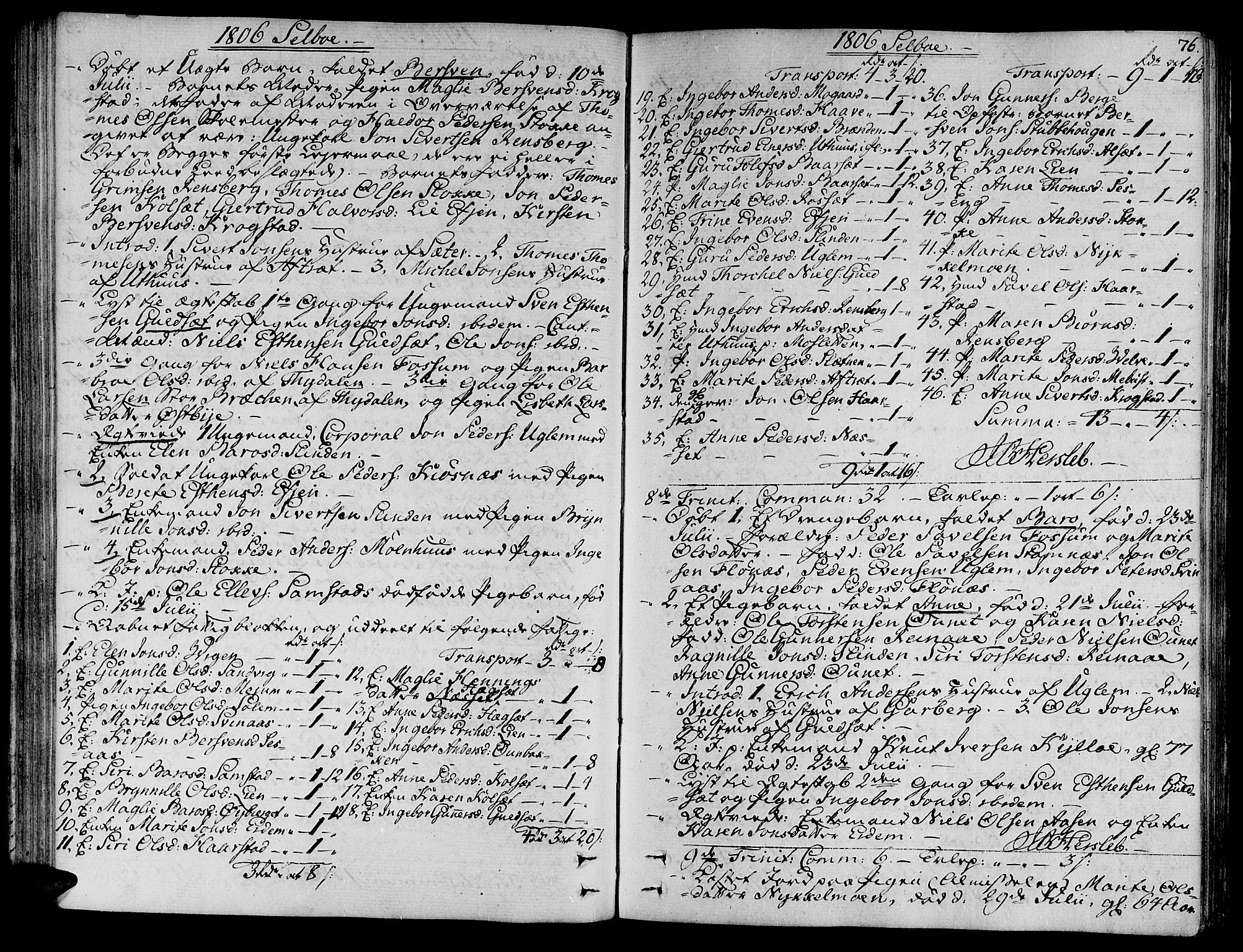Ministerialprotokoller, klokkerbøker og fødselsregistre - Sør-Trøndelag, AV/SAT-A-1456/695/L1140: Ministerialbok nr. 695A03, 1801-1815, s. 76