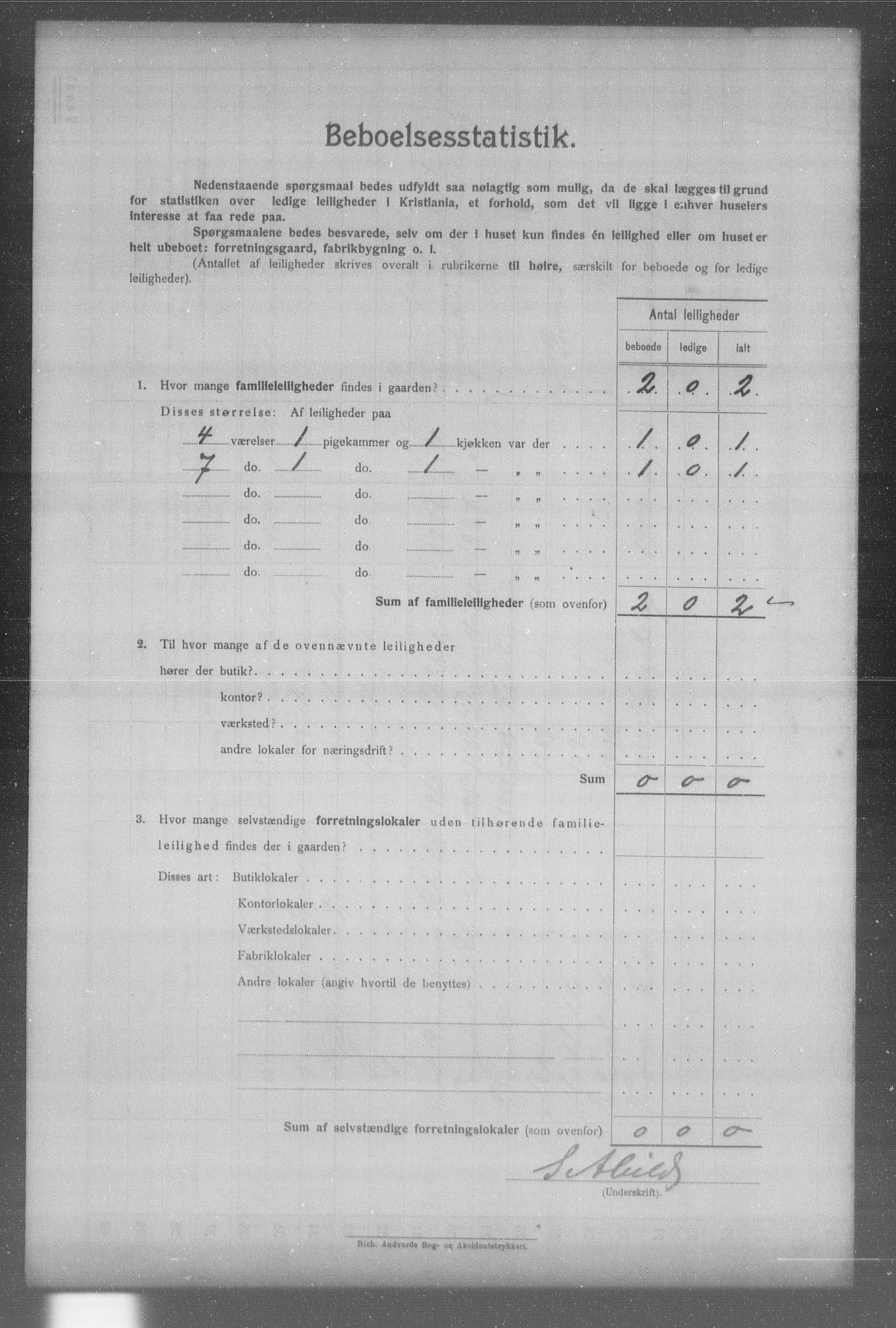 OBA, Kommunal folketelling 31.12.1904 for Kristiania kjøpstad, 1904, s. 2322