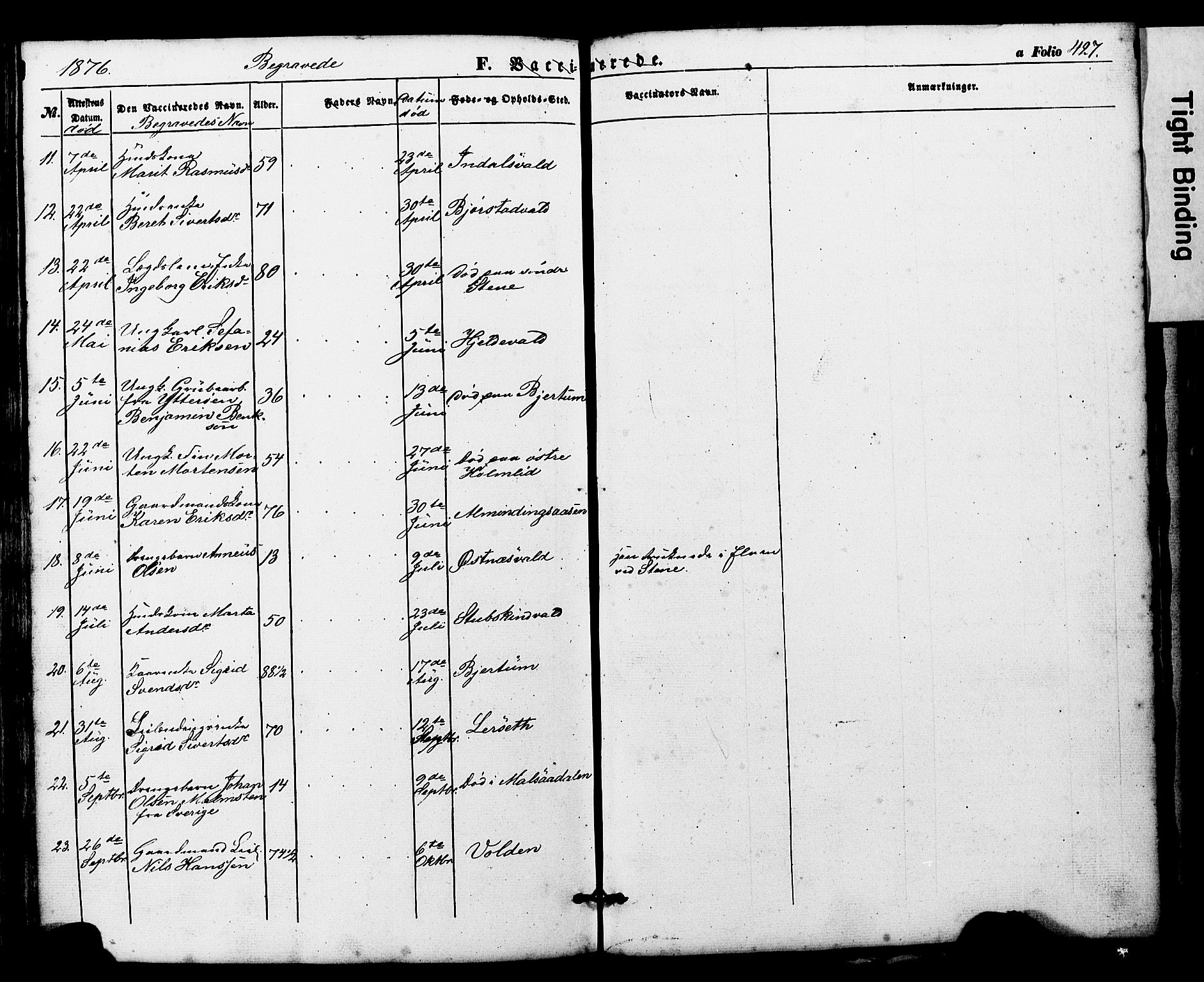 Ministerialprotokoller, klokkerbøker og fødselsregistre - Nord-Trøndelag, SAT/A-1458/724/L0268: Klokkerbok nr. 724C04, 1846-1878, s. 427
