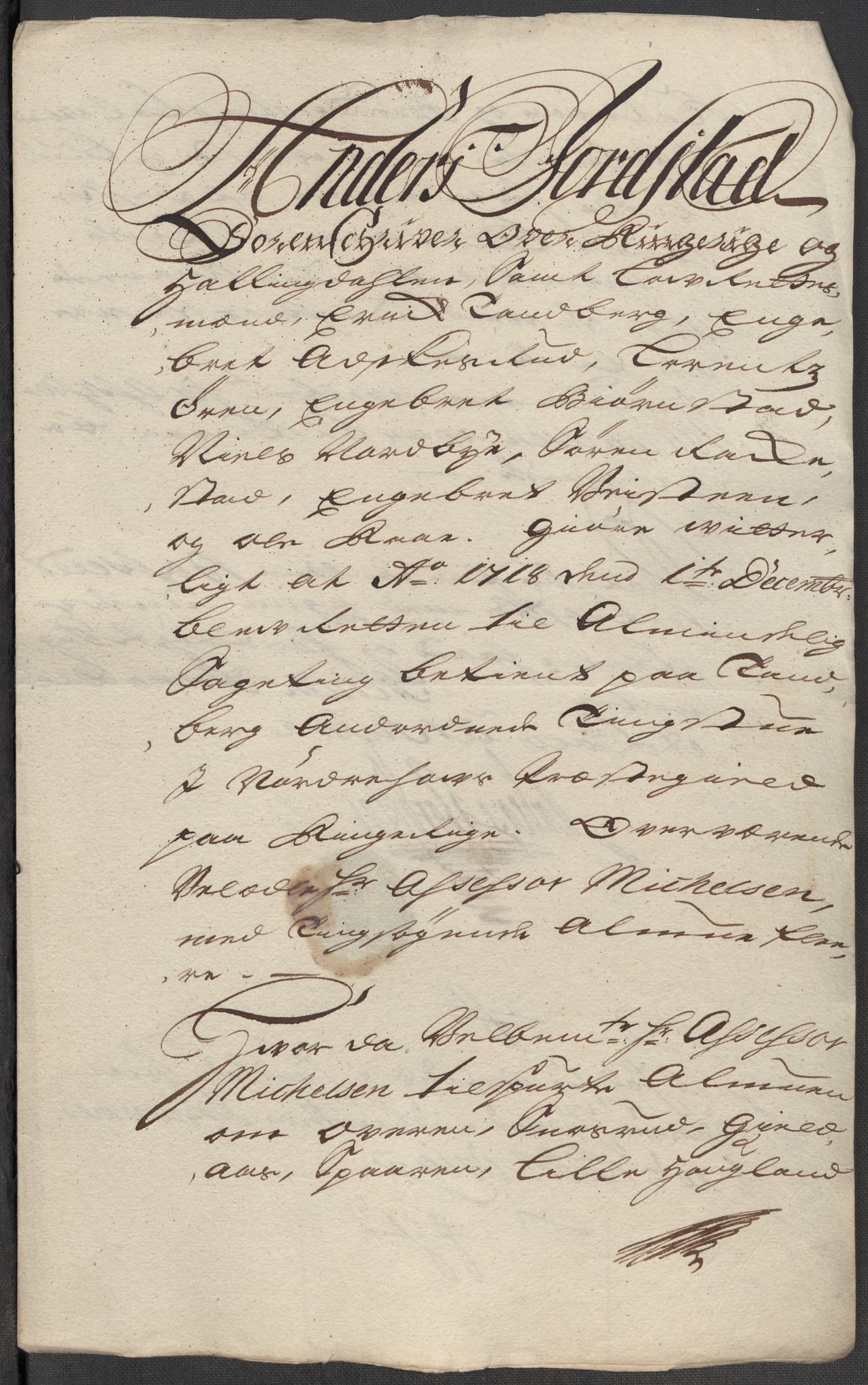 Rentekammeret inntil 1814, Reviderte regnskaper, Fogderegnskap, RA/EA-4092/R23/L1476: Fogderegnskap Ringerike og Hallingdal, 1718, s. 292