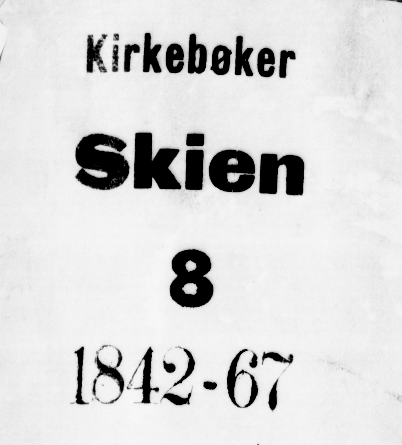 Skien kirkebøker, AV/SAKO-A-302/G/Ga/L0004: Klokkerbok nr. 4, 1843-1867