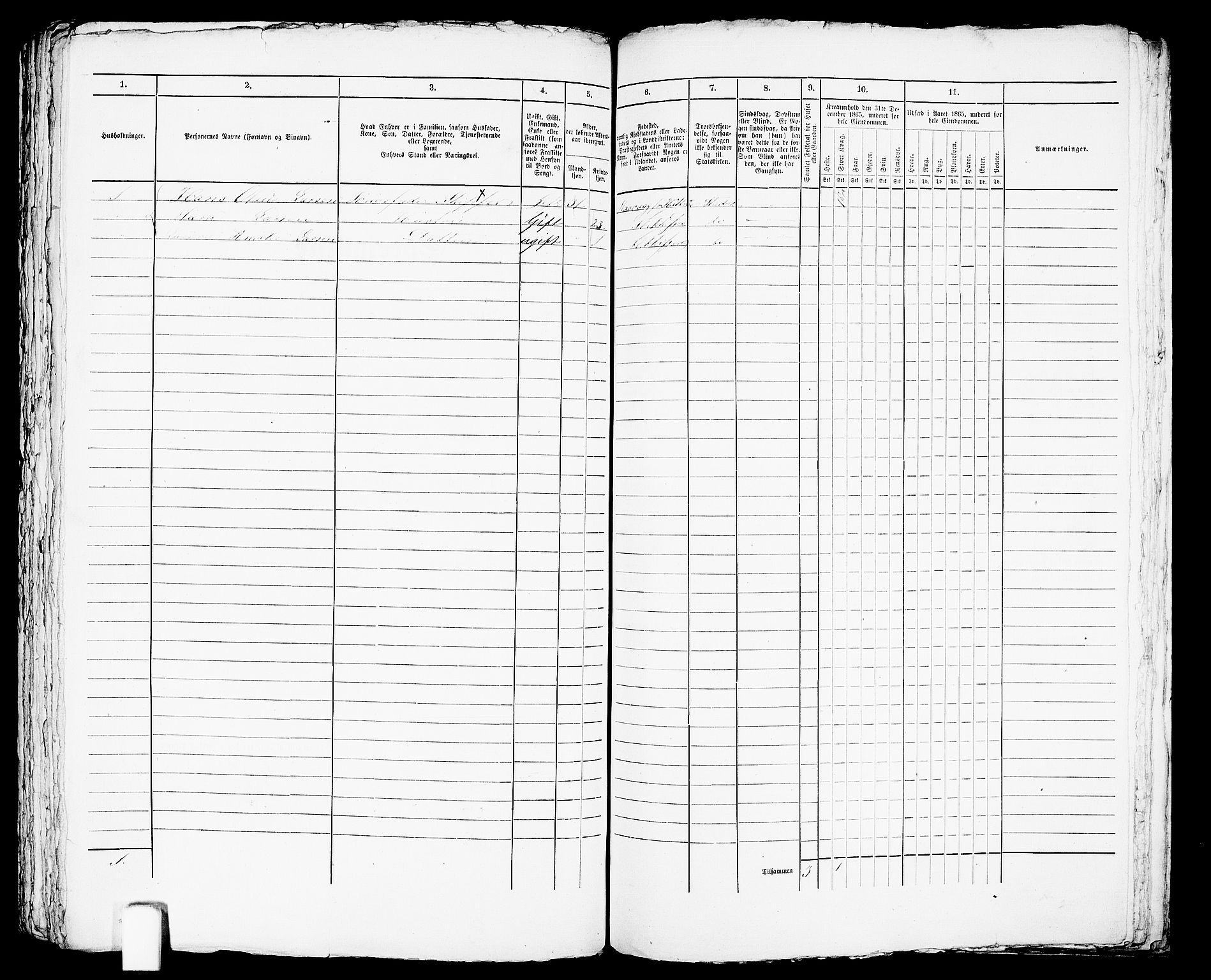 RA, Folketelling 1865 for 1004B Flekkefjord prestegjeld, Flekkefjord kjøpstad, 1865, s. 429