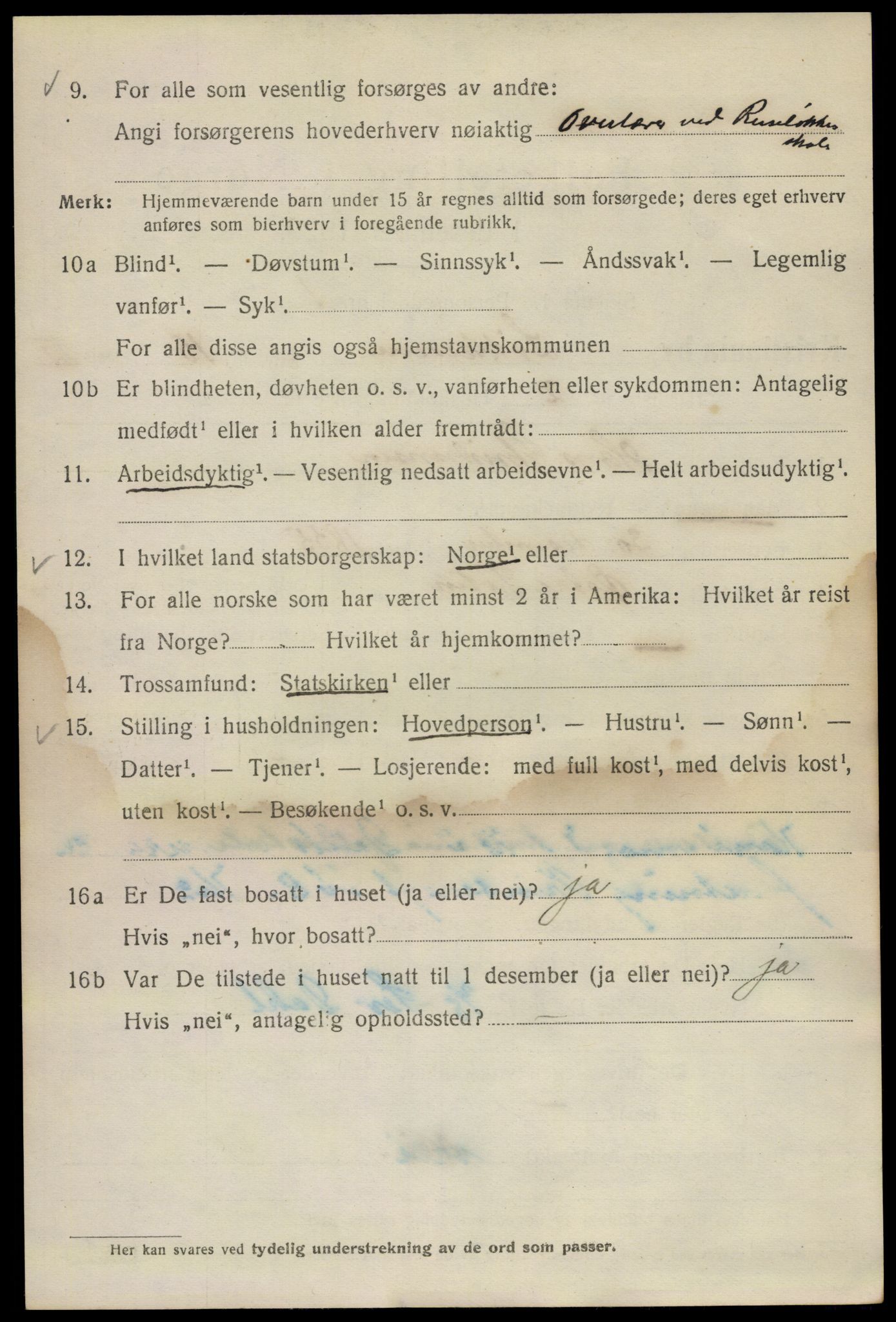 SAO, Folketelling 1920 for 0301 Kristiania kjøpstad, 1920, s. 367940