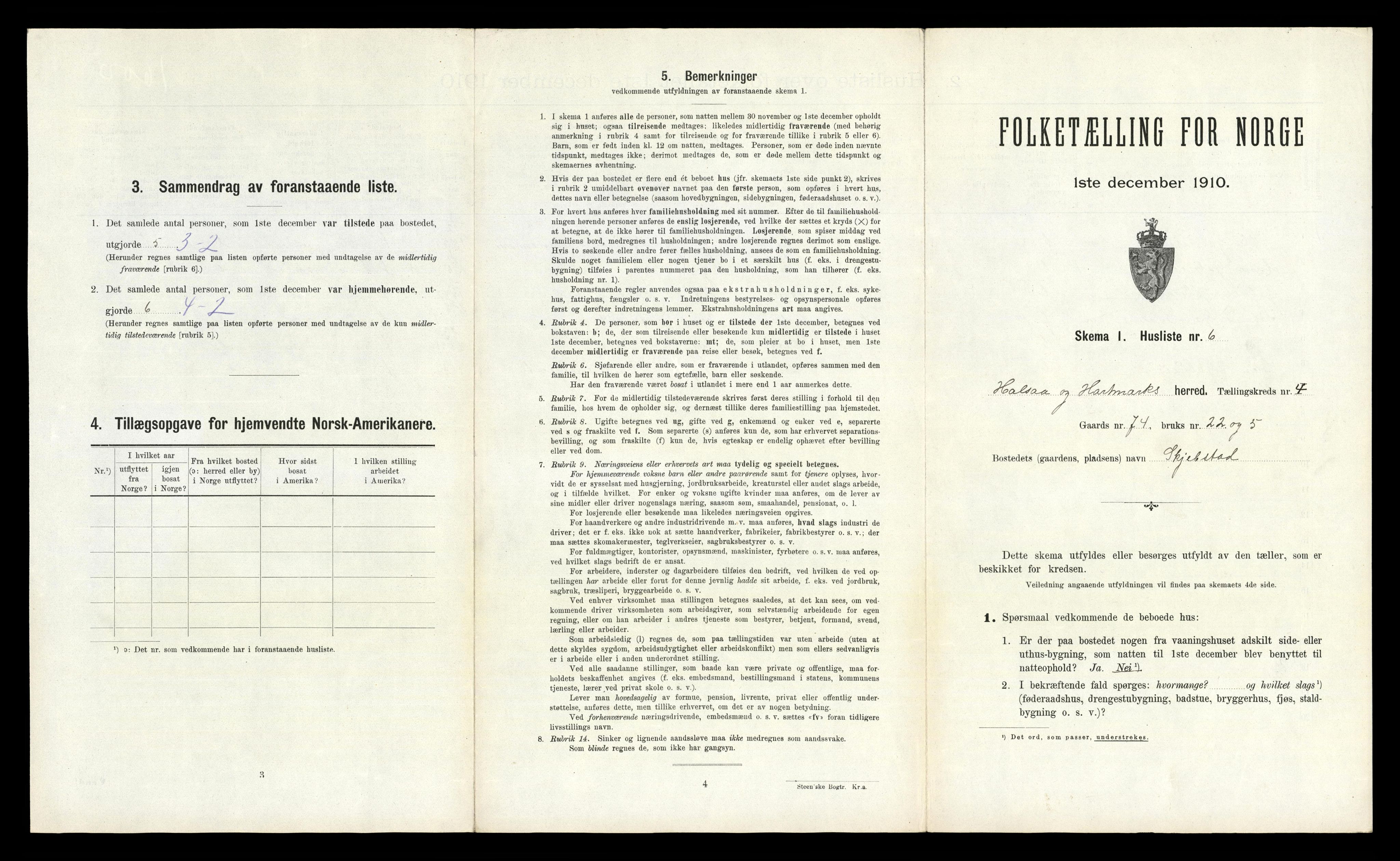 RA, Folketelling 1910 for 1019 Halse og Harkmark herred, 1910, s. 352