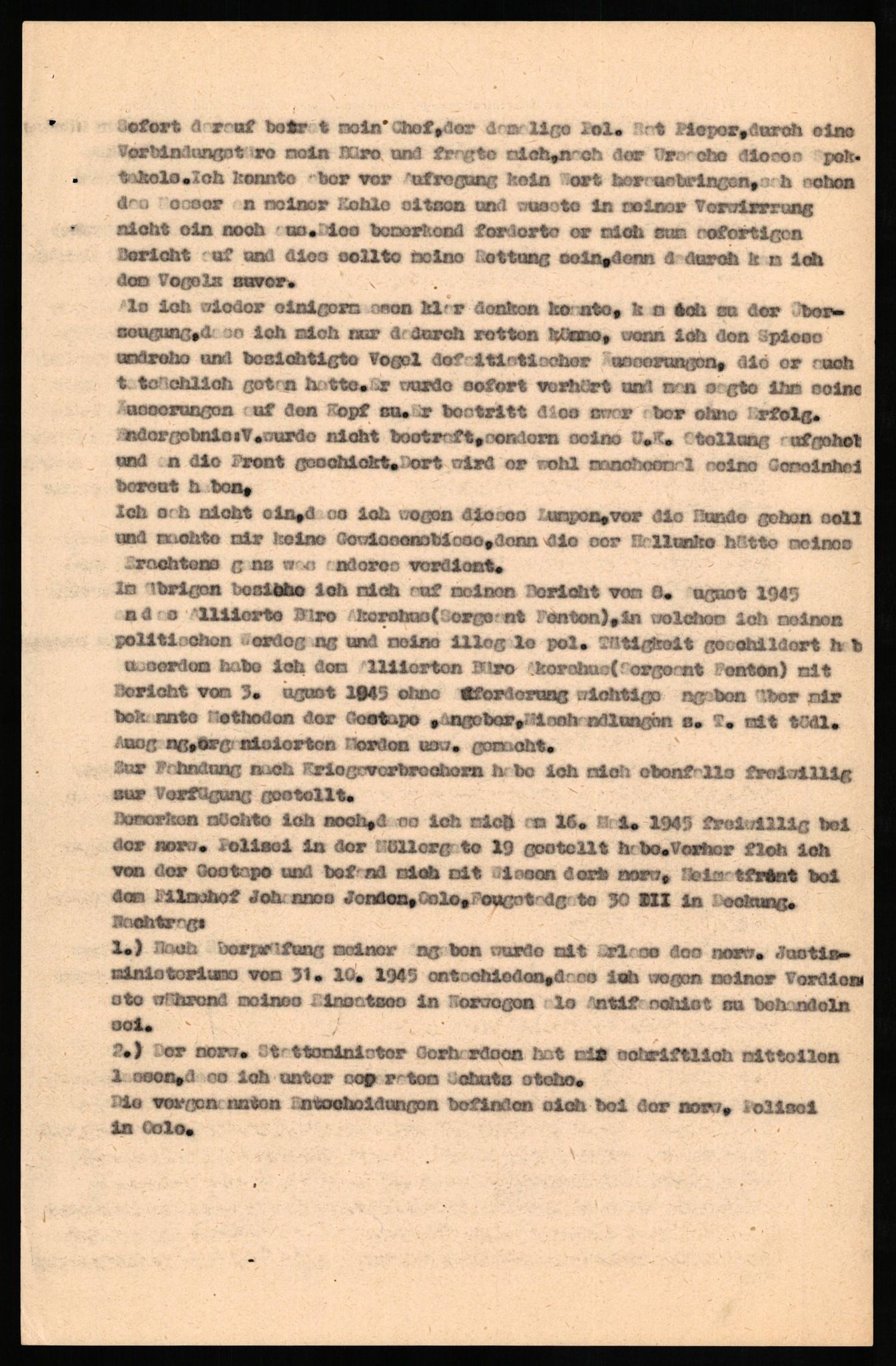 Forsvaret, Forsvarets overkommando II, AV/RA-RAFA-3915/D/Db/L0025: CI Questionaires. Tyske okkupasjonsstyrker i Norge. Tyskere., 1945-1946, s. 388