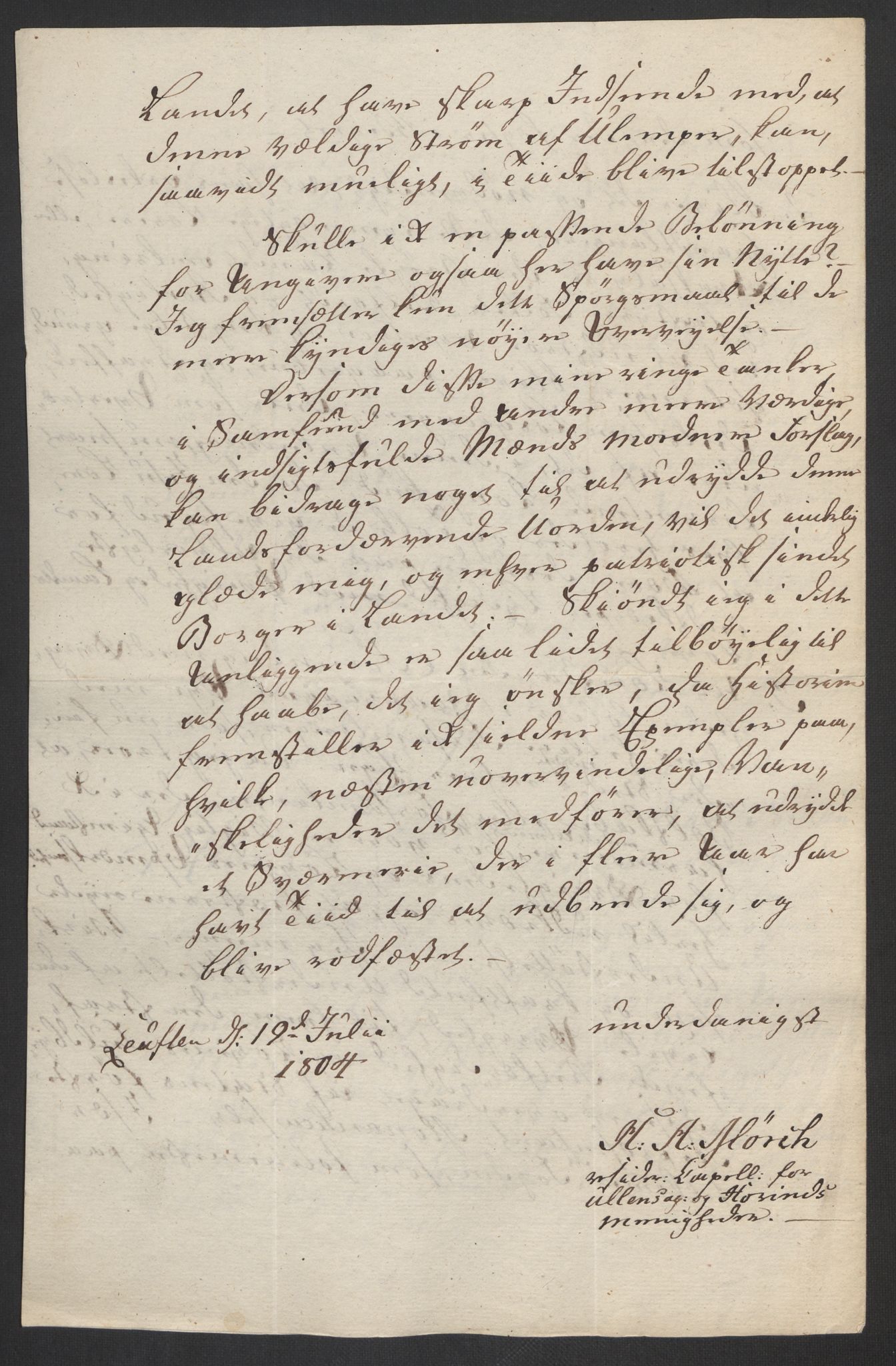 Justisdepartementet, Kommisjon i saken mot Hans Nielsen Hauge 1804, RA/S-1151/D/L0003: Hans Nielsen Hauges sak, 1813, s. 460