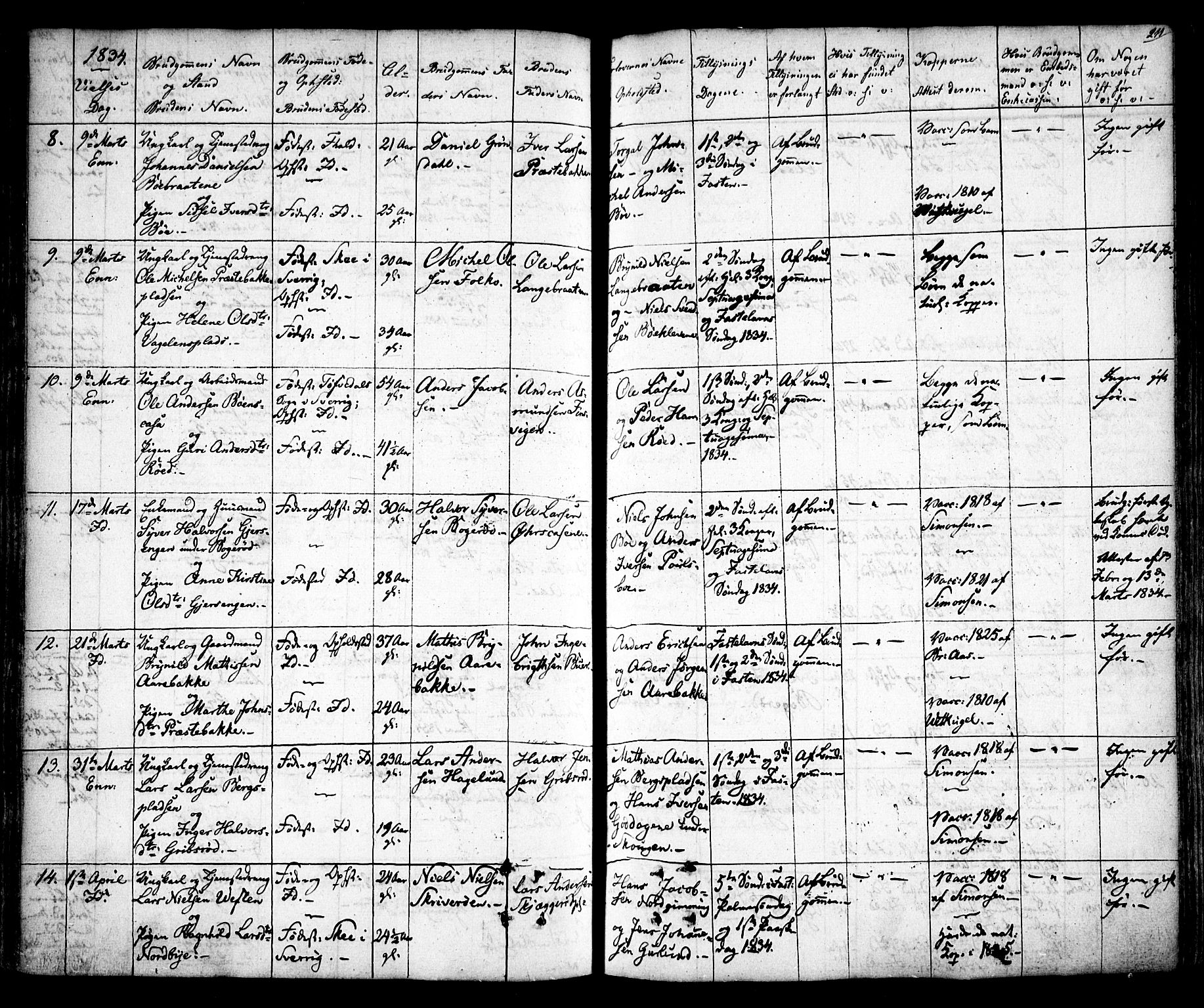 Idd prestekontor Kirkebøker, AV/SAO-A-10911/F/Fc/L0003: Ministerialbok nr. III 3, 1832-1847, s. 211