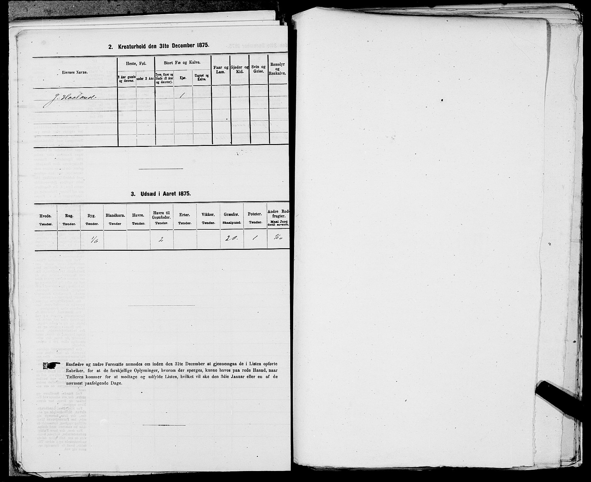 SAST, Folketelling 1875 for 1150L Skudenes prestegjeld, Falnes sokn, Åkra sokn og Ferkingstad sokn, 1875, s. 225