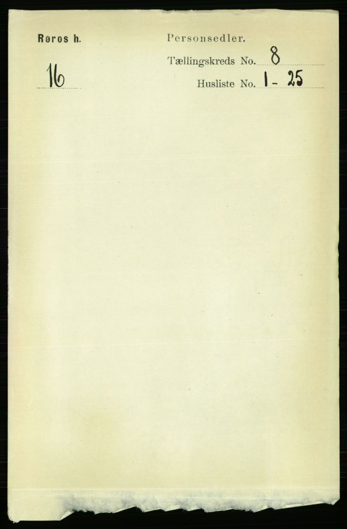 RA, Folketelling 1891 for 1640 Røros herred, 1891, s. 1604