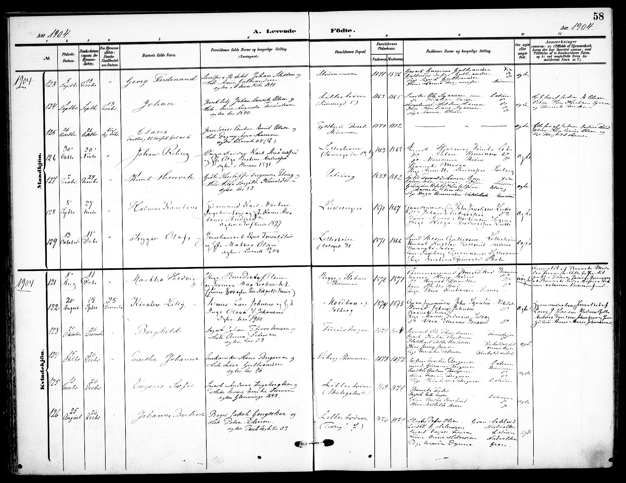 Skedsmo prestekontor Kirkebøker, AV/SAO-A-10033a/F/Fa/L0015: Ministerialbok nr. I 15, 1902-1917, s. 58