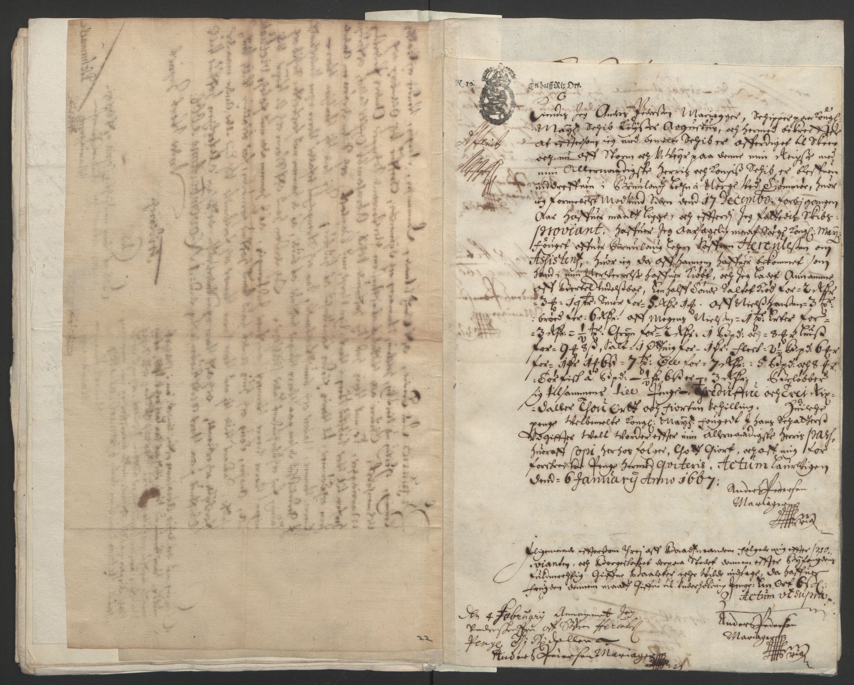 Rentekammeret inntil 1814, Reviderte regnskaper, Fogderegnskap, RA/EA-4092/R33/L1964: Fogderegnskap Larvik grevskap, 1665-1668, s. 88