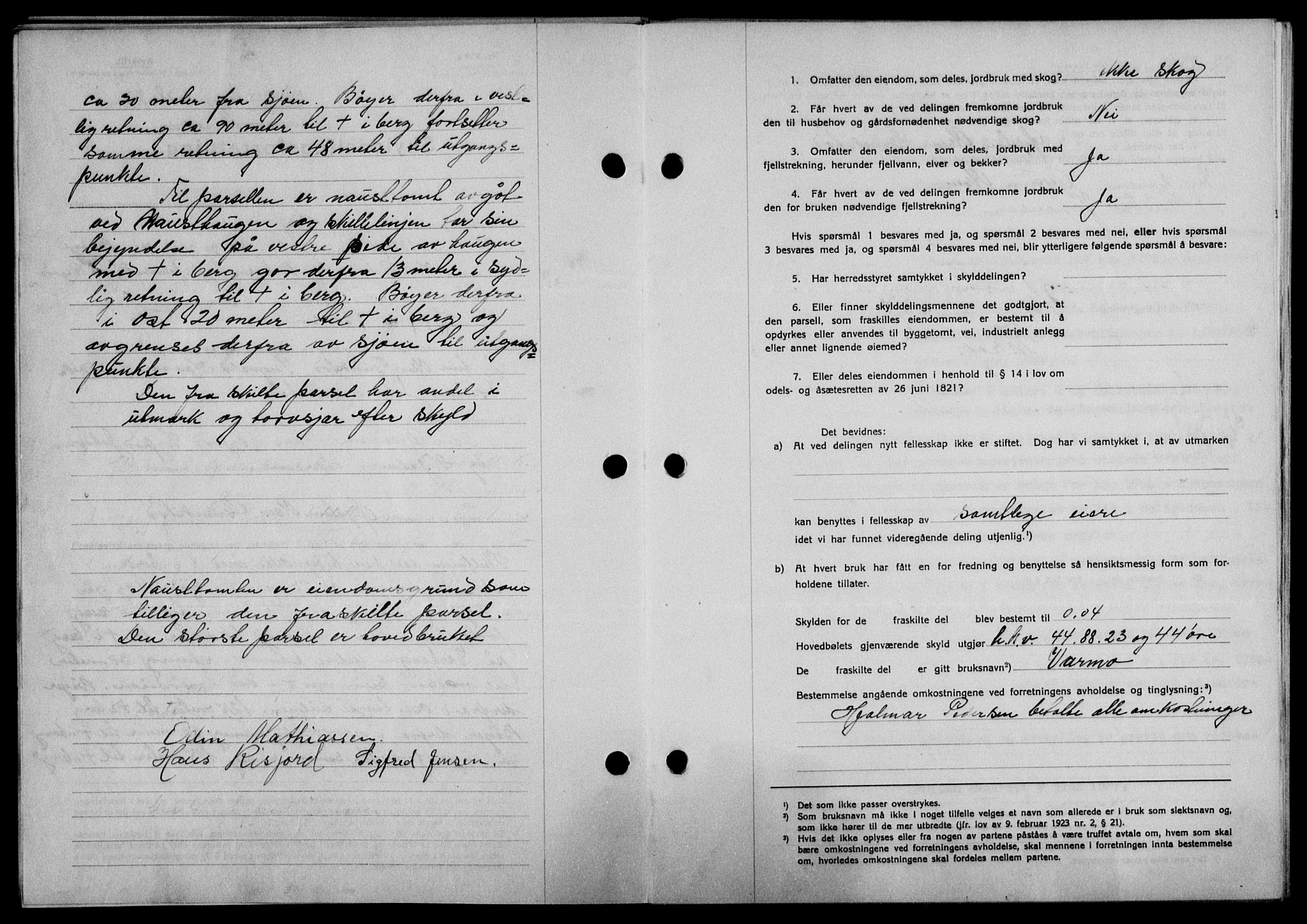 Lofoten sorenskriveri, SAT/A-0017/1/2/2C/L0002a: Pantebok nr. 2a, 1937-1937, Dagboknr: 1078/1937