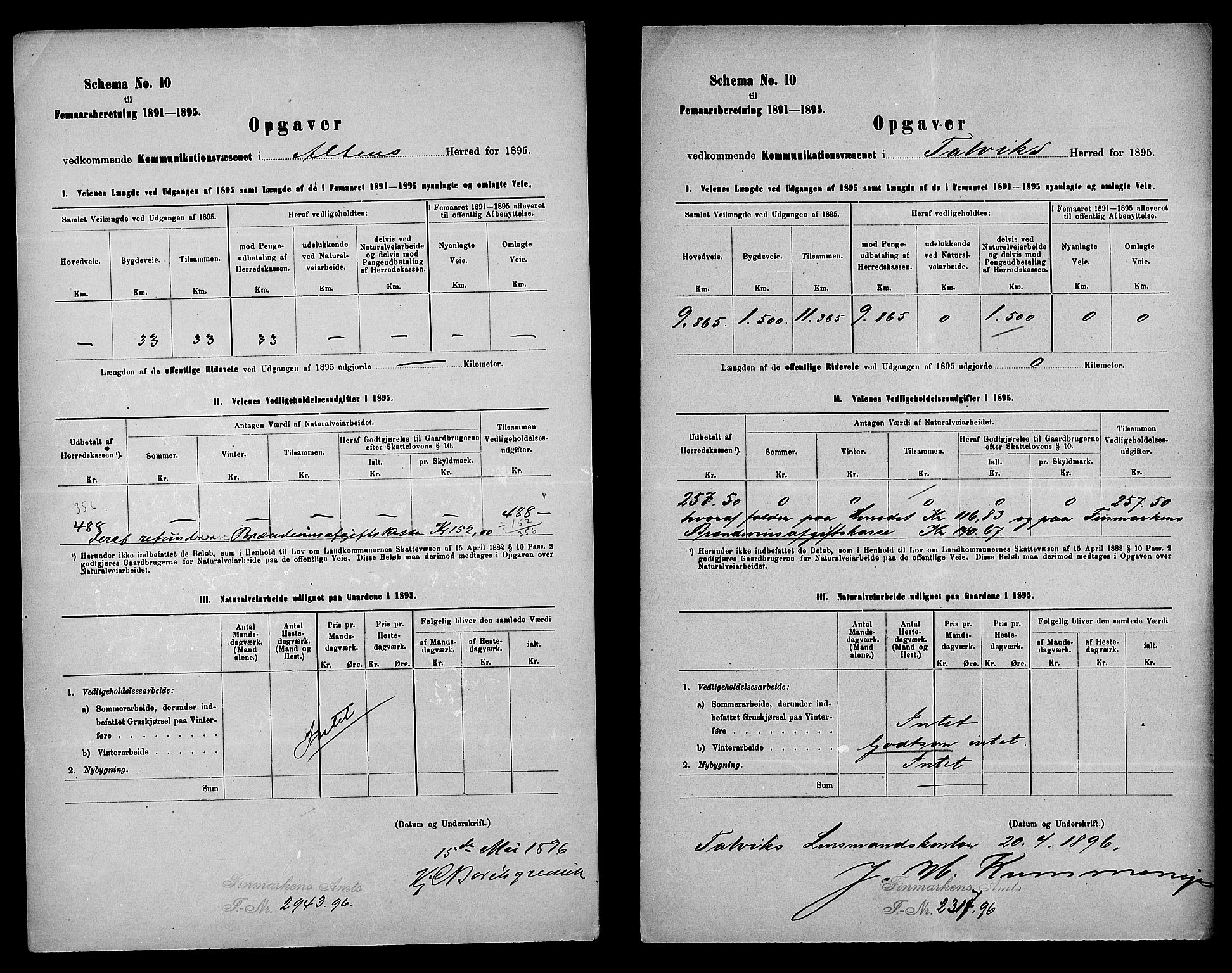 Statistisk sentralbyrå, Næringsøkonomiske emner, Generelt - Amtmennenes femårsberetninger, AV/RA-S-2233/F/Fa/L0083: --, 1891-1895, s. 111