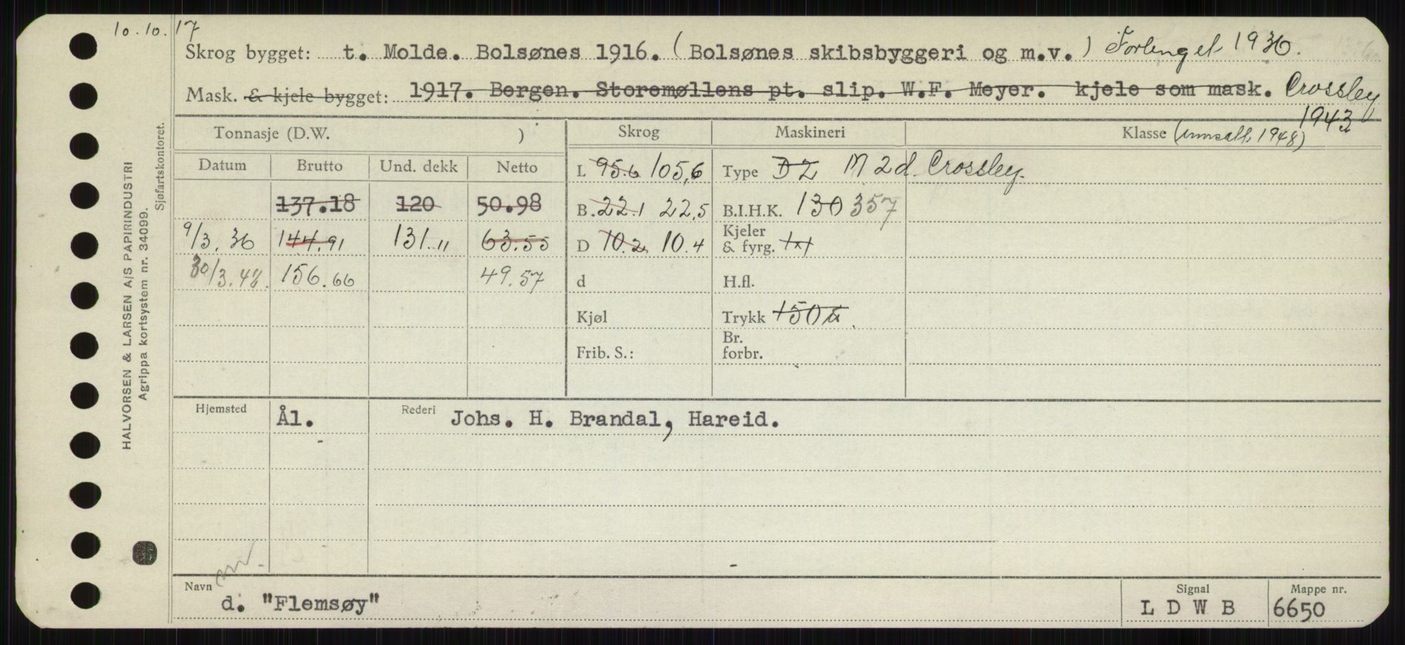 Sjøfartsdirektoratet med forløpere, Skipsmålingen, AV/RA-S-1627/H/Hb/L0002: Fartøy, E-H, s. 143