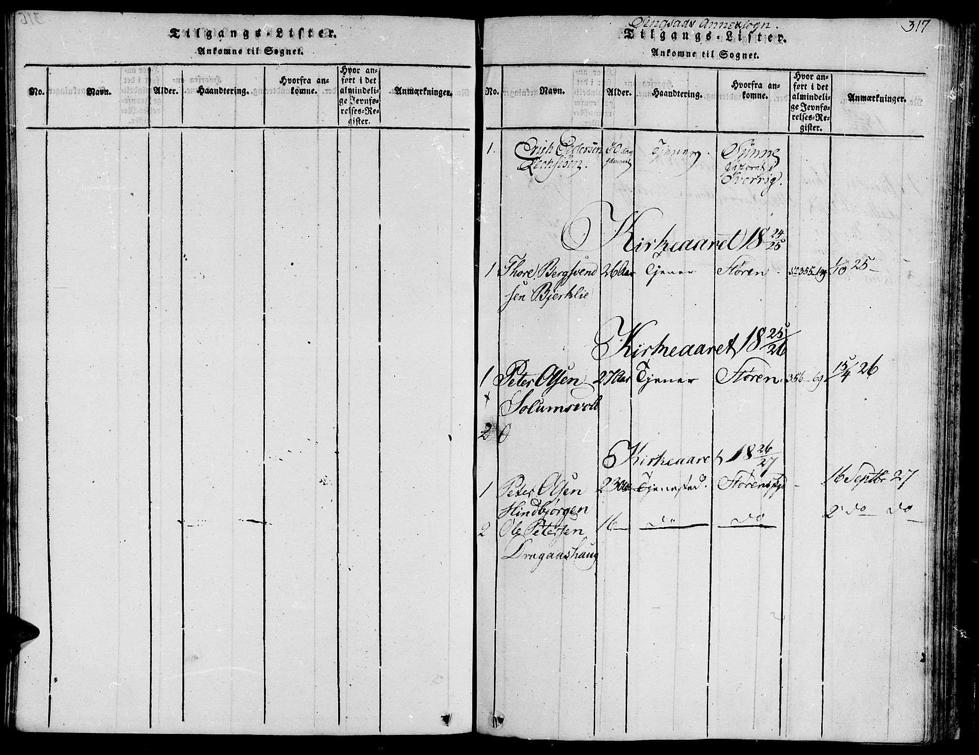 Ministerialprotokoller, klokkerbøker og fødselsregistre - Sør-Trøndelag, AV/SAT-A-1456/685/L0955: Ministerialbok nr. 685A03 /2, 1817-1829, s. 317