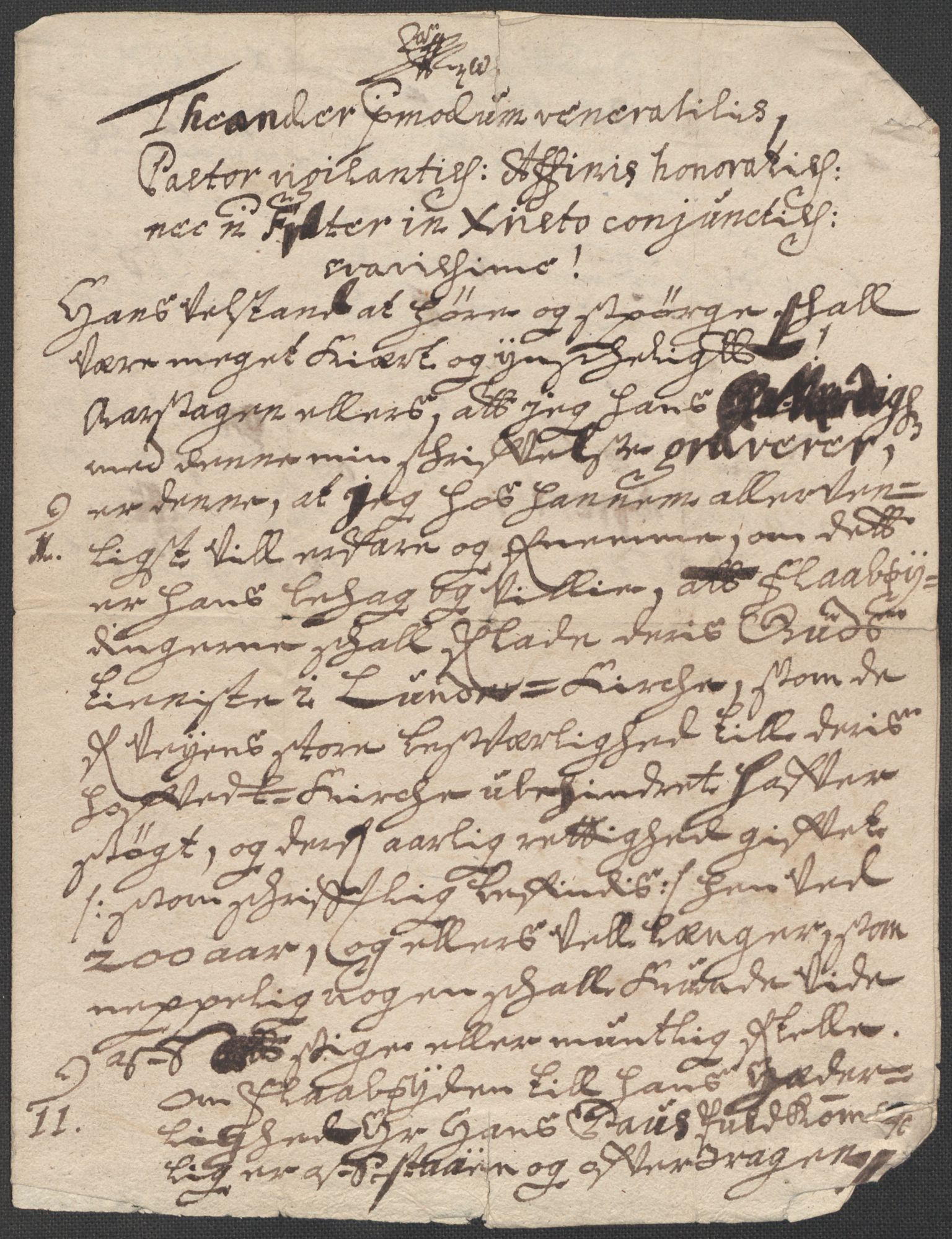 Riksarkivets diplomsamling, AV/RA-EA-5965/F15/L0027: Prestearkiv - Telemark, 1587-1738, s. 154