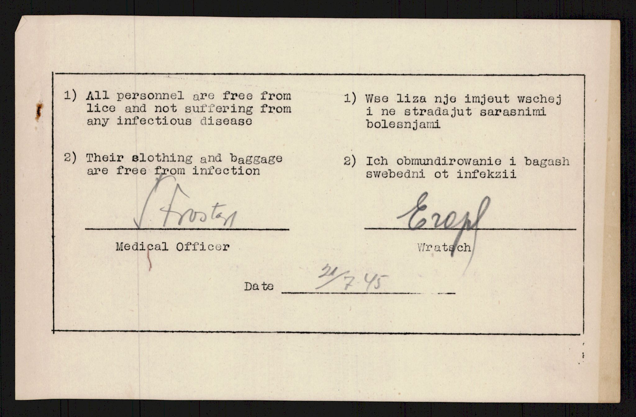 Flyktnings- og fangedirektoratet, Repatrieringskontoret, RA/S-1681/D/Db/L0016: Displaced Persons (DPs) og sivile tyskere, 1945-1948, s. 1028