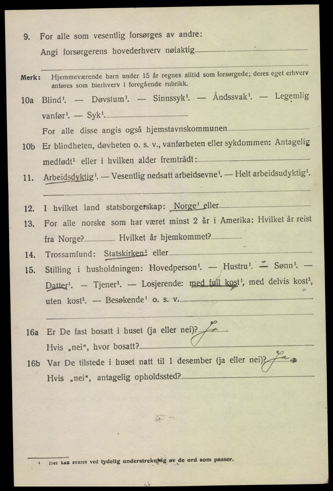 SAK, Folketelling 1920 for 0929 Åmli herred, 1920, s. 1404