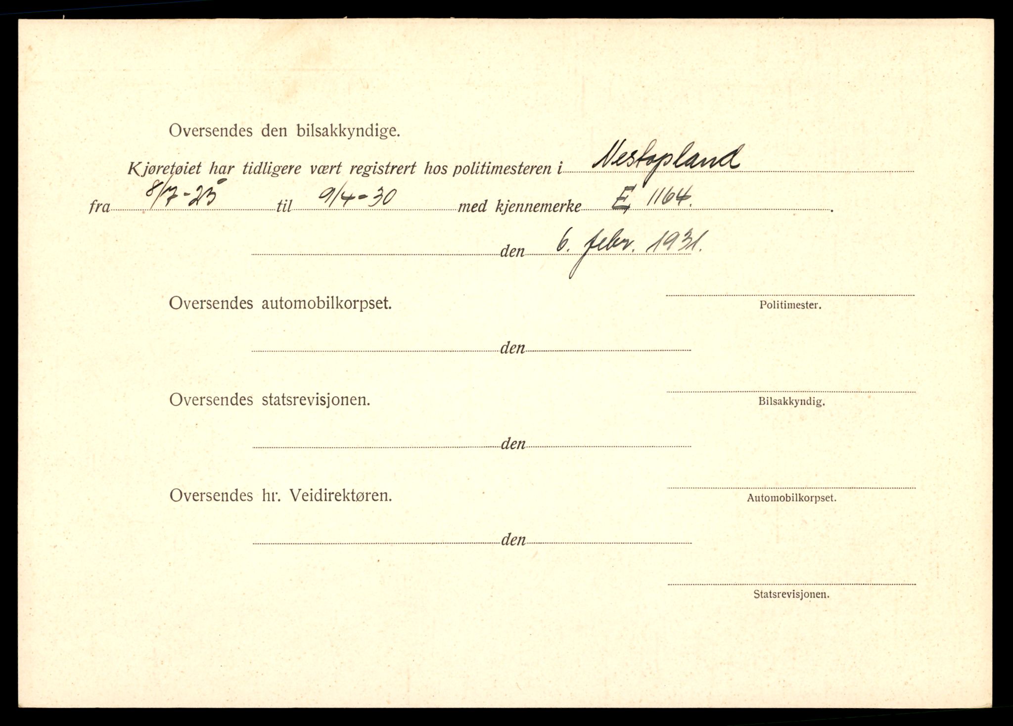 Møre og Romsdal vegkontor - Ålesund trafikkstasjon, AV/SAT-A-4099/F/Fe/L0009: Registreringskort for kjøretøy T 896 - T 1049, 1927-1998, s. 684