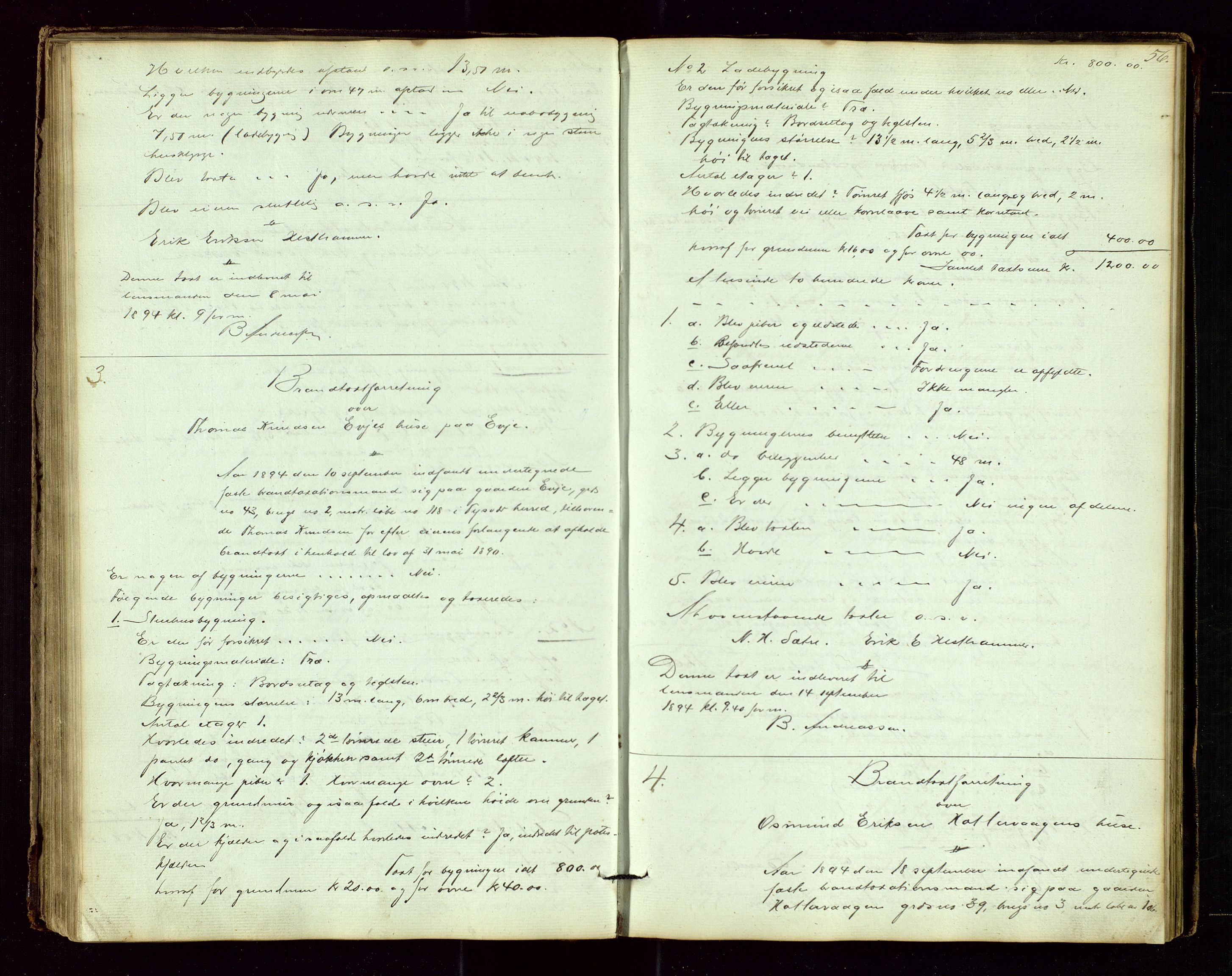 Tysvær lensmannskontor, AV/SAST-A-100192/Goa/L0001: "Brandtaxations-Protocol for Tysvær Thinglaug", 1846-1899, s. 55b-56a