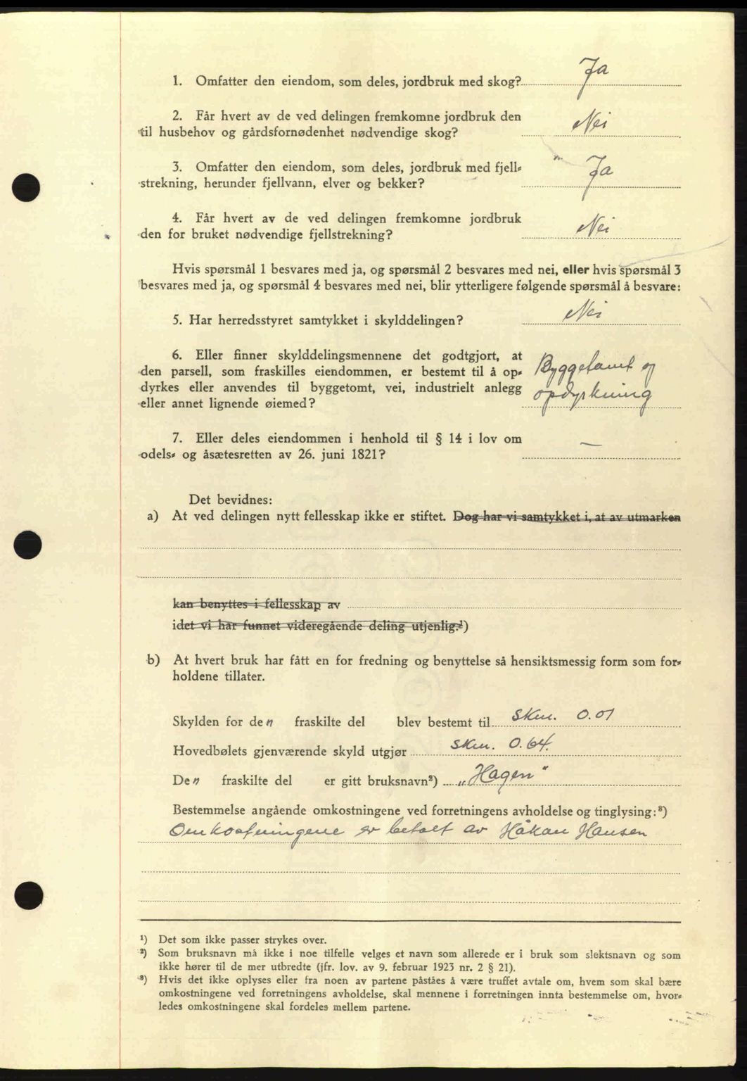 Salten sorenskriveri, AV/SAT-A-4578/1/2/2C: Pantebok nr. A14-15, 1943-1945, Dagboknr: 2553/1944