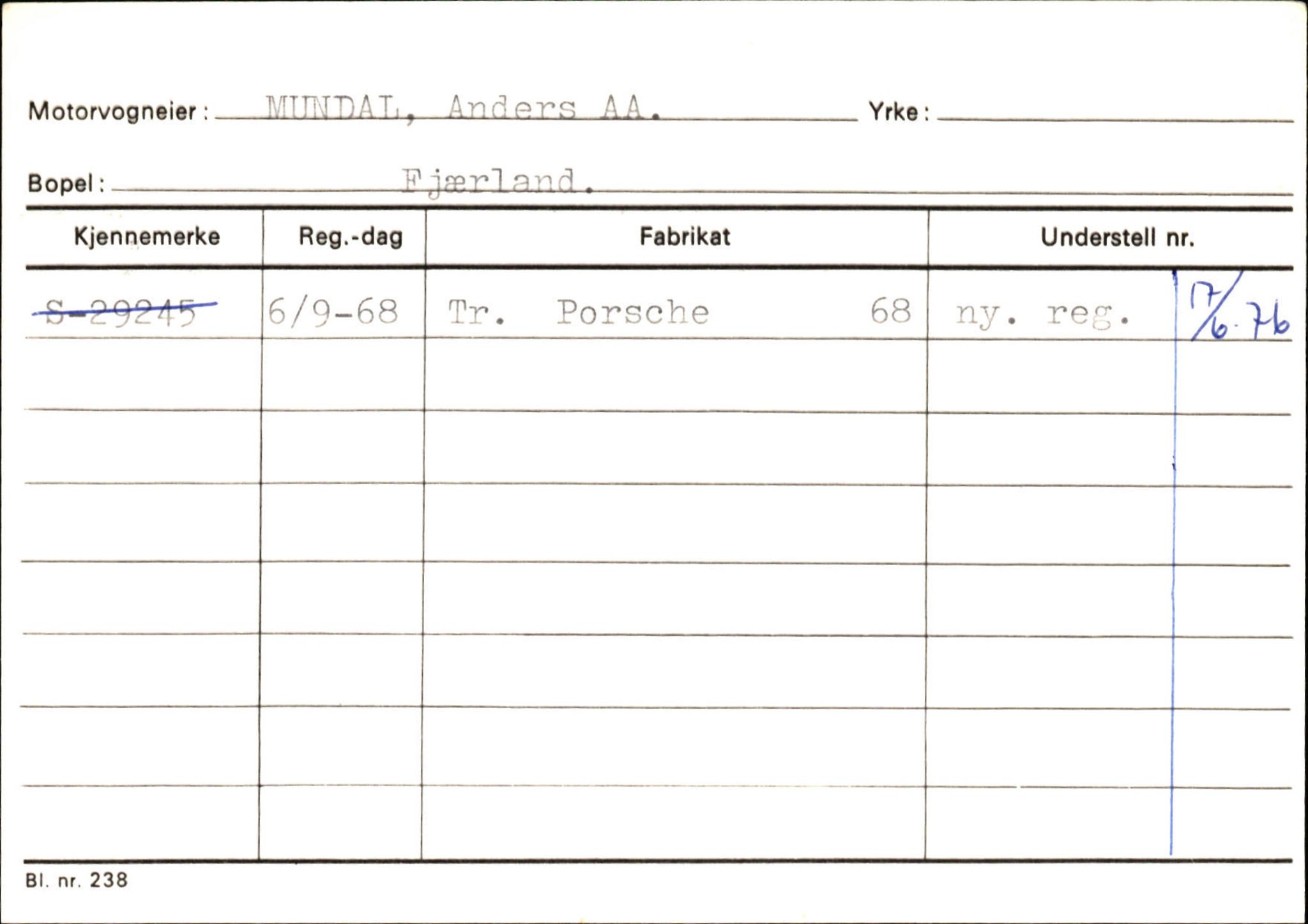 Statens vegvesen, Sogn og Fjordane vegkontor, AV/SAB-A-5301/4/F/L0132: Eigarregister Askvoll A-Å. Balestrand A-Å, 1945-1975, s. 2068