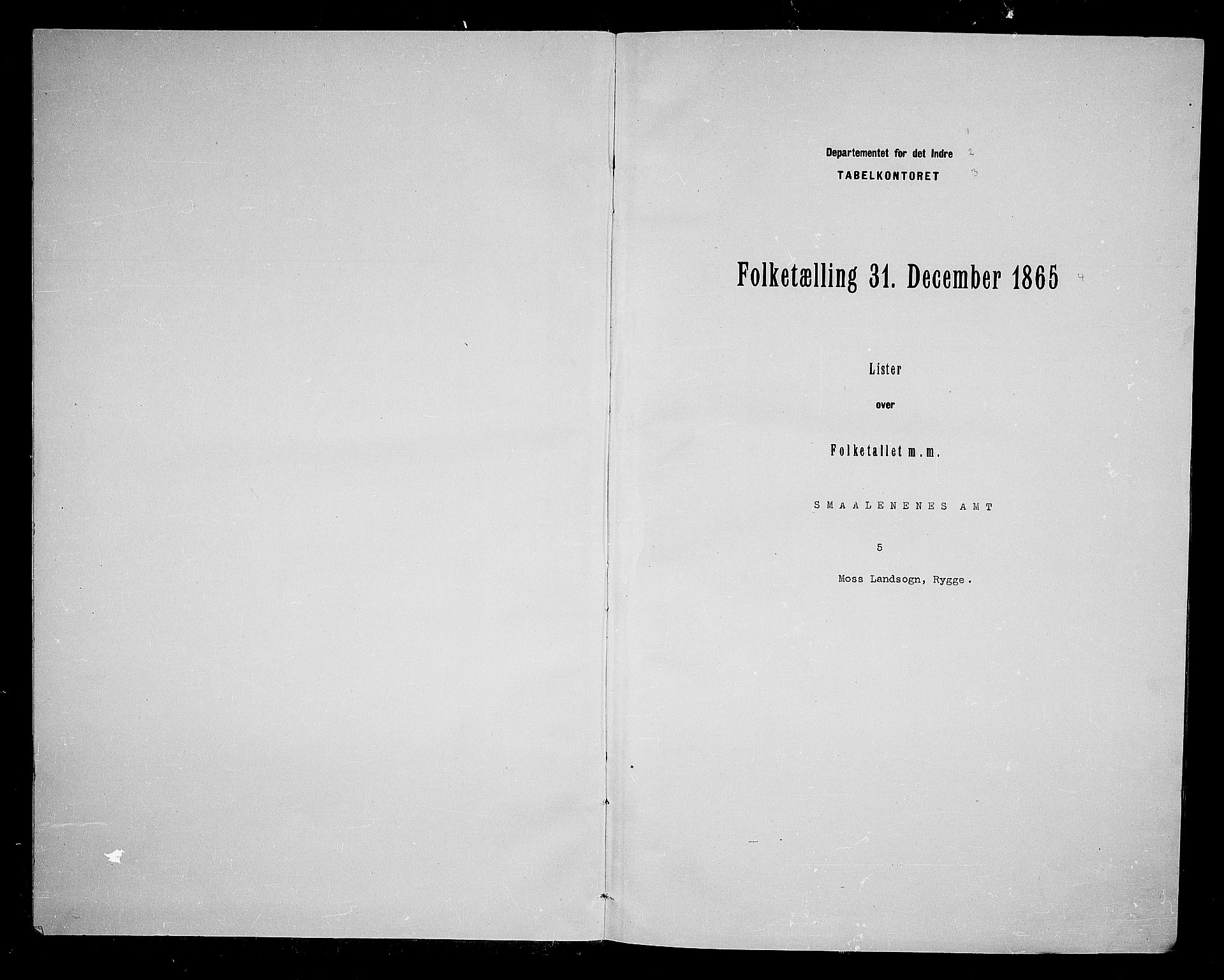 RA, Folketelling 1865 for 0194L Moss prestegjeld, Moss landsokn, 1865, s. 2