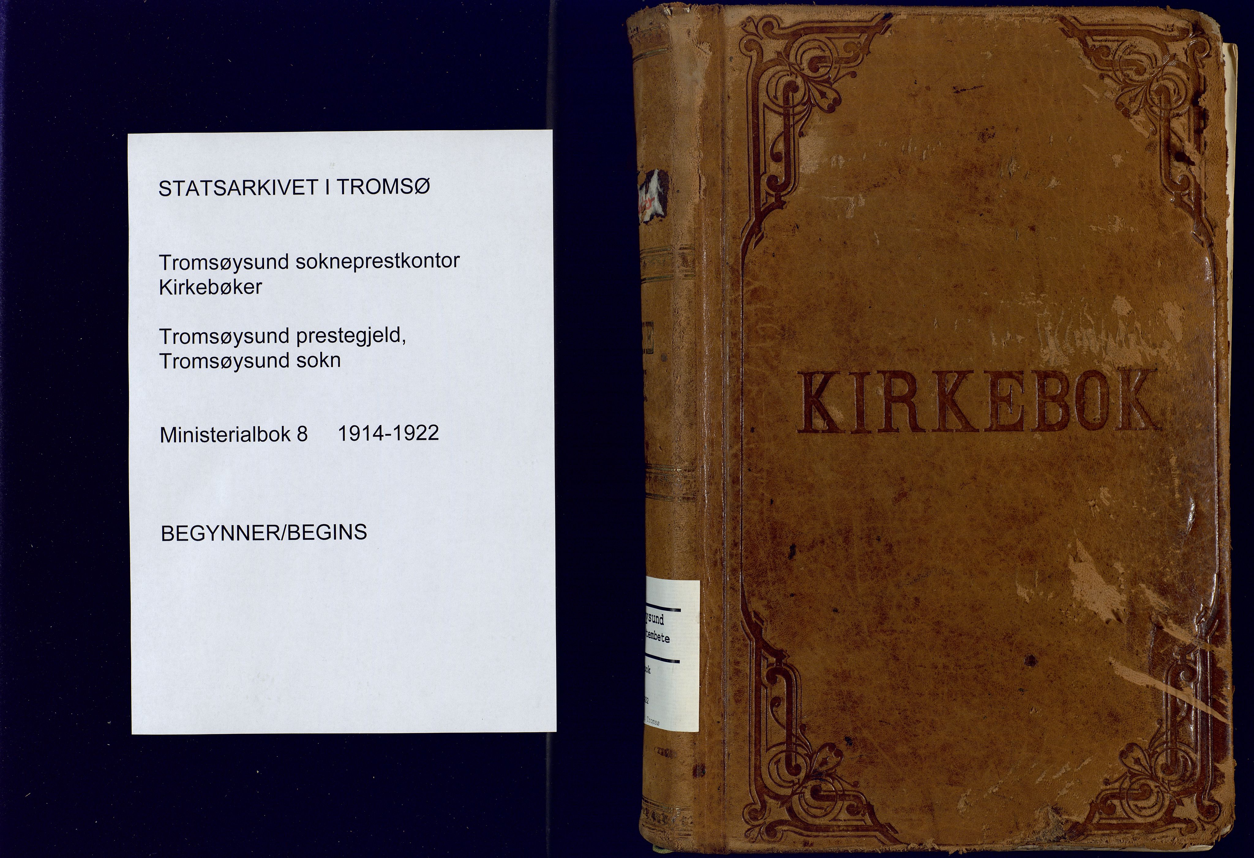 Tromsøysund sokneprestkontor, SATØ/S-1304/G/Ga/L0008kirke: Ministerialbok nr. 8, 1914-1922