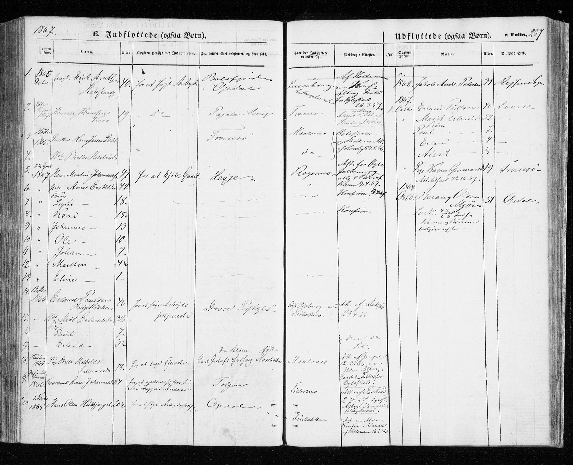 Målselv sokneprestembete, AV/SATØ-S-1311/G/Ga/Gaa/L0004kirke: Ministerialbok nr. 4, 1863-1872, s. 237