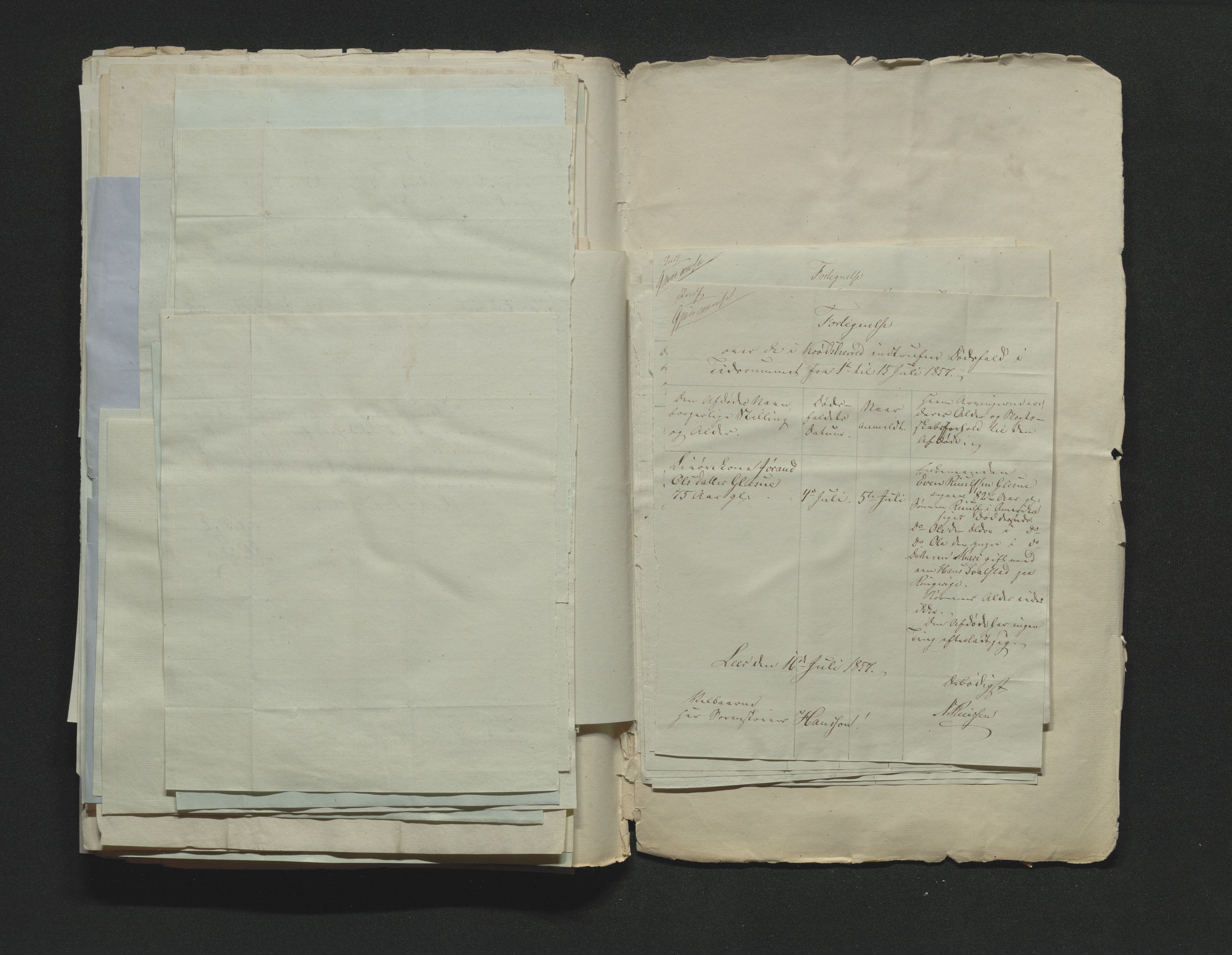 Eiker, Modum og Sigdal sorenskriveri, AV/SAKO-A-123/H/Ha/Hab/L0009: Dødsfallsmeldinger, 1854-1857, s. 535